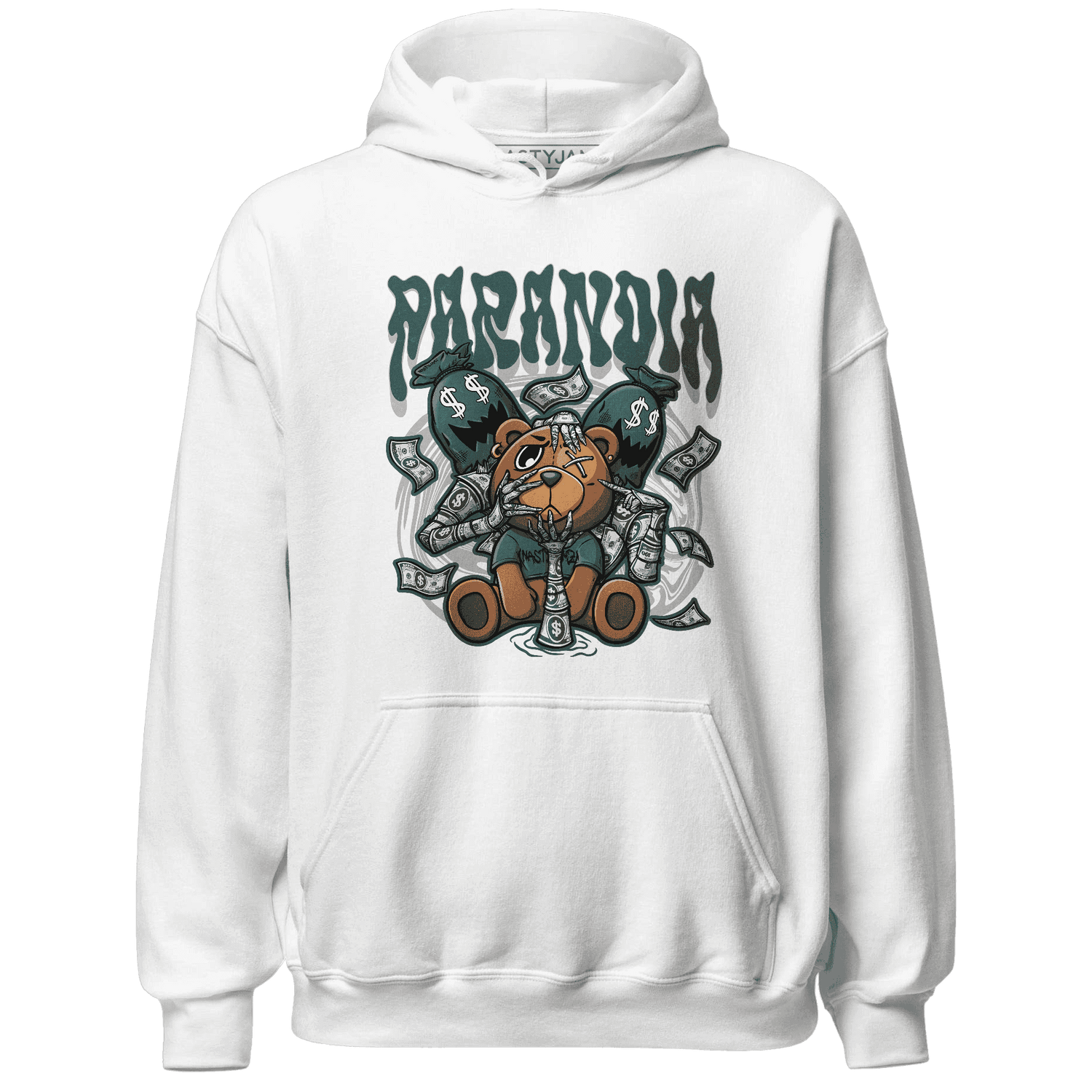 Oxidized Green 4s Hoodie Match Paranoia Money BER - NastyJamz