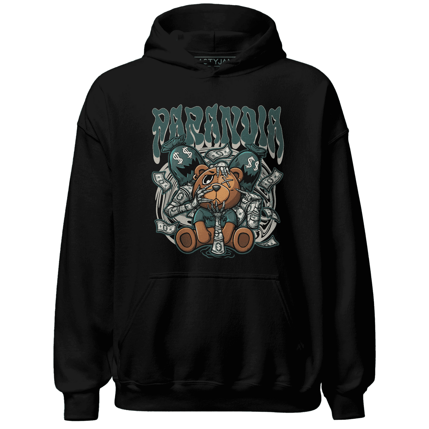 Oxidized Green 4s Hoodie Match Paranoia Money BER - NastyJamz