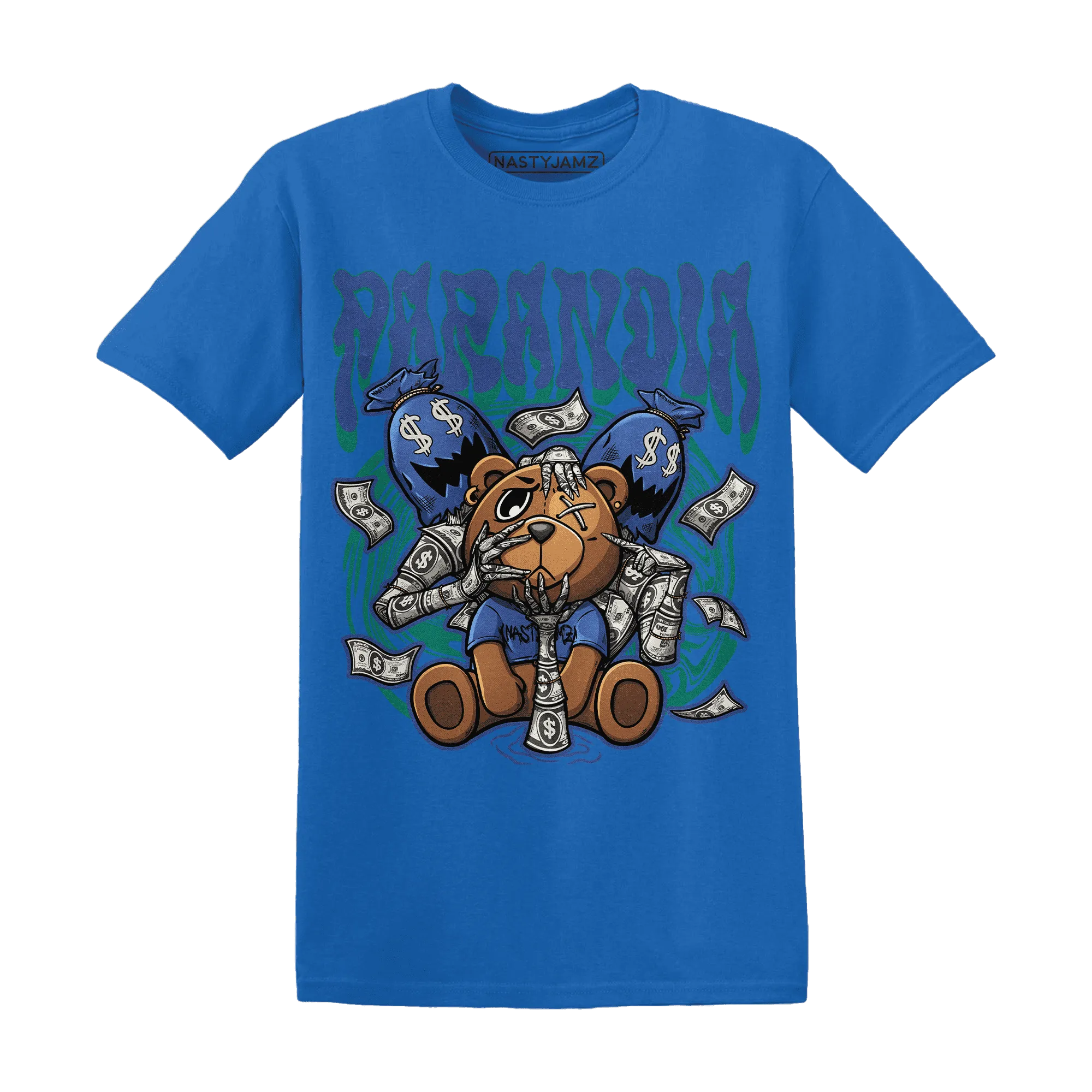 Dunk-Hyper-Royal-Malachite-NastyJamz-T-Shirt-Match-Paranoia-Money-BER