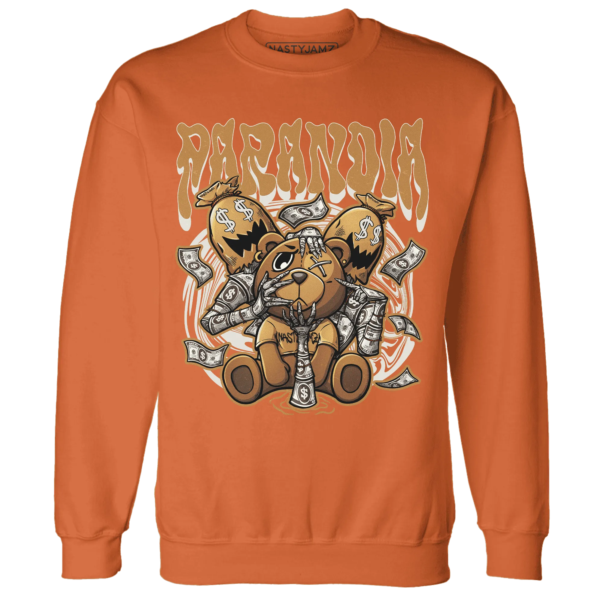 Dunk-Low-Retro-Wheat-Orange-NastyJamz-Sweatshirt-Match-Paranoia-Money-BER