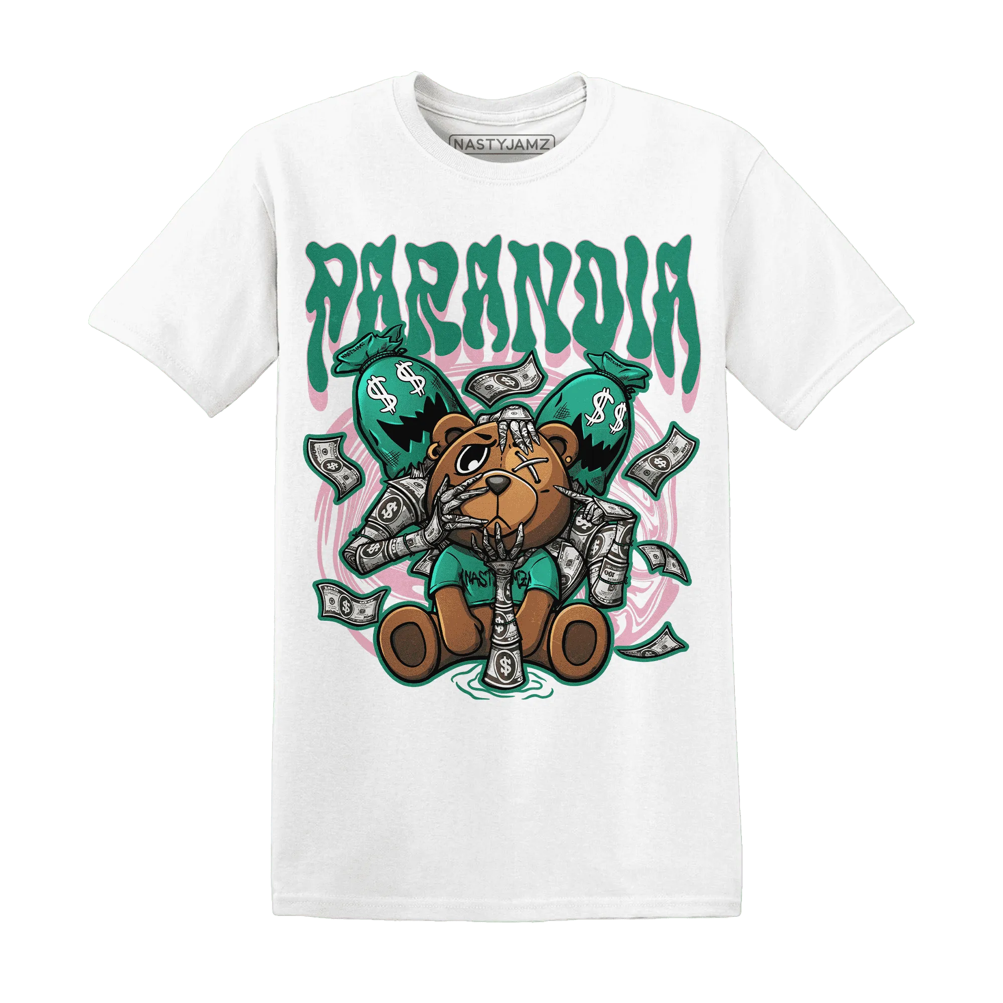 NastyJamz-Dunk-Pink-Malachite-Medium-Soft-Low-Sail-T-Shirt-Match-Paranoia-Money-BER