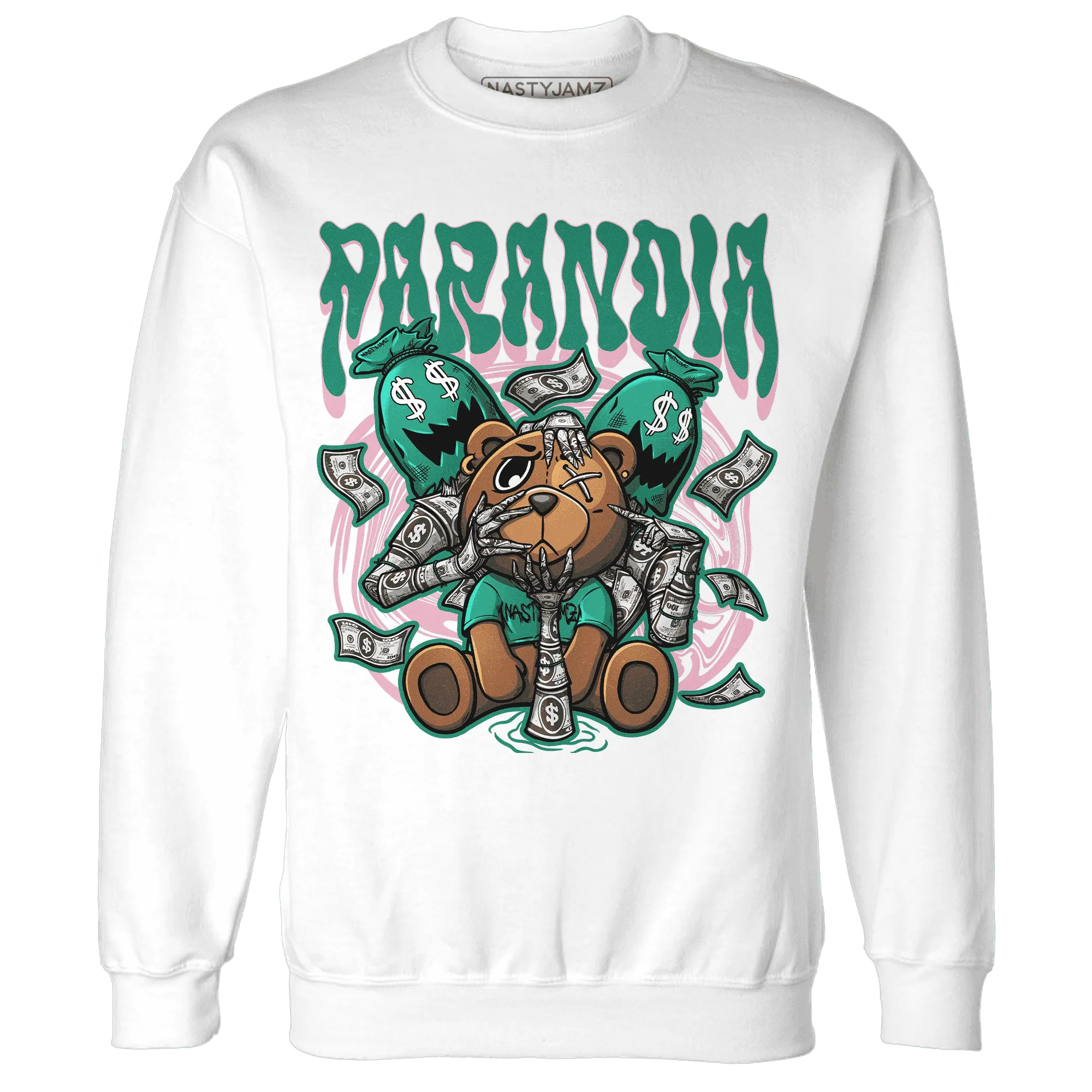 NastyJamz-Dunk-Pink-Malachite-Medium-Soft-Low-Sail-Sweatshirt-Match-Paranoia-Money-BER