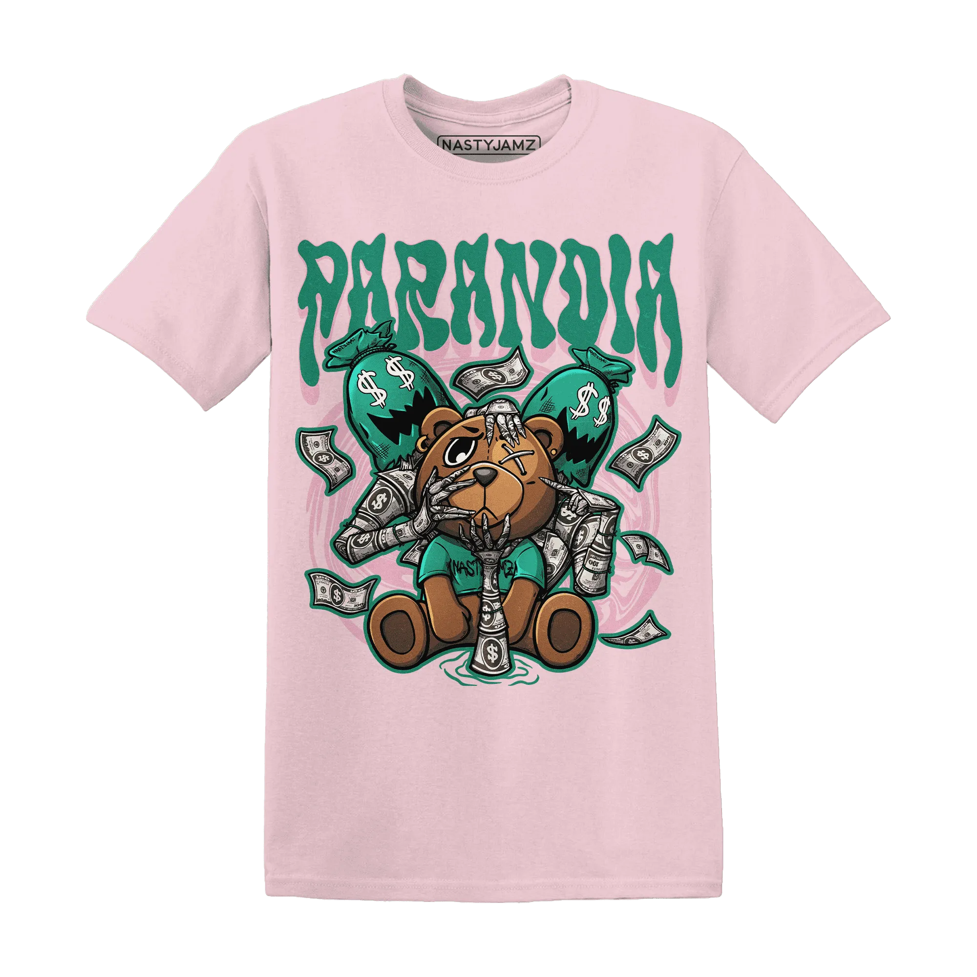 NastyJamz-Dunk-Pink-Malachite-Medium-Soft-Low-Sail-T-Shirt-Match-Paranoia-Money-BER