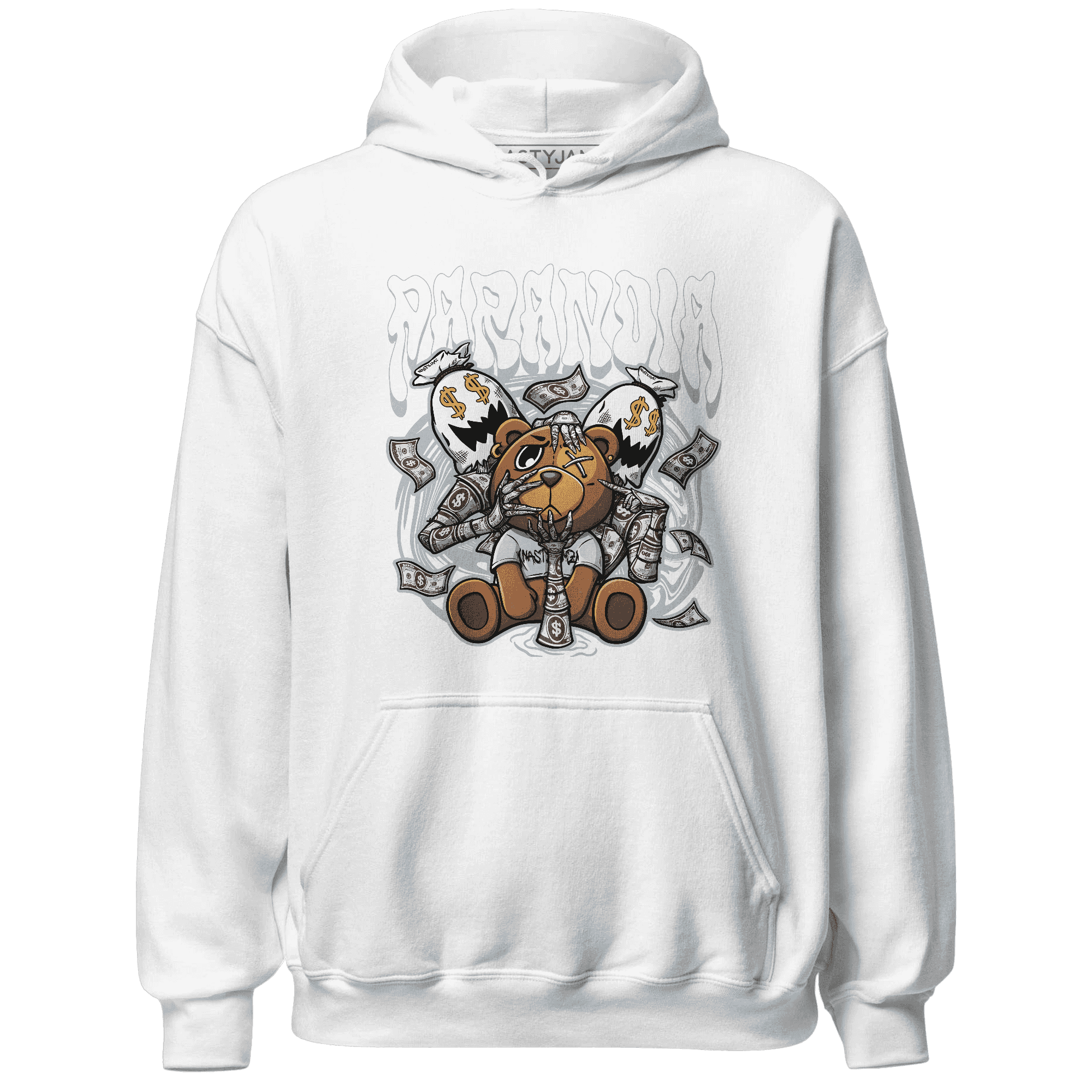 Jordan 13 Blue Grey Hoodie Match Paranoia Money BER - NastyJamz