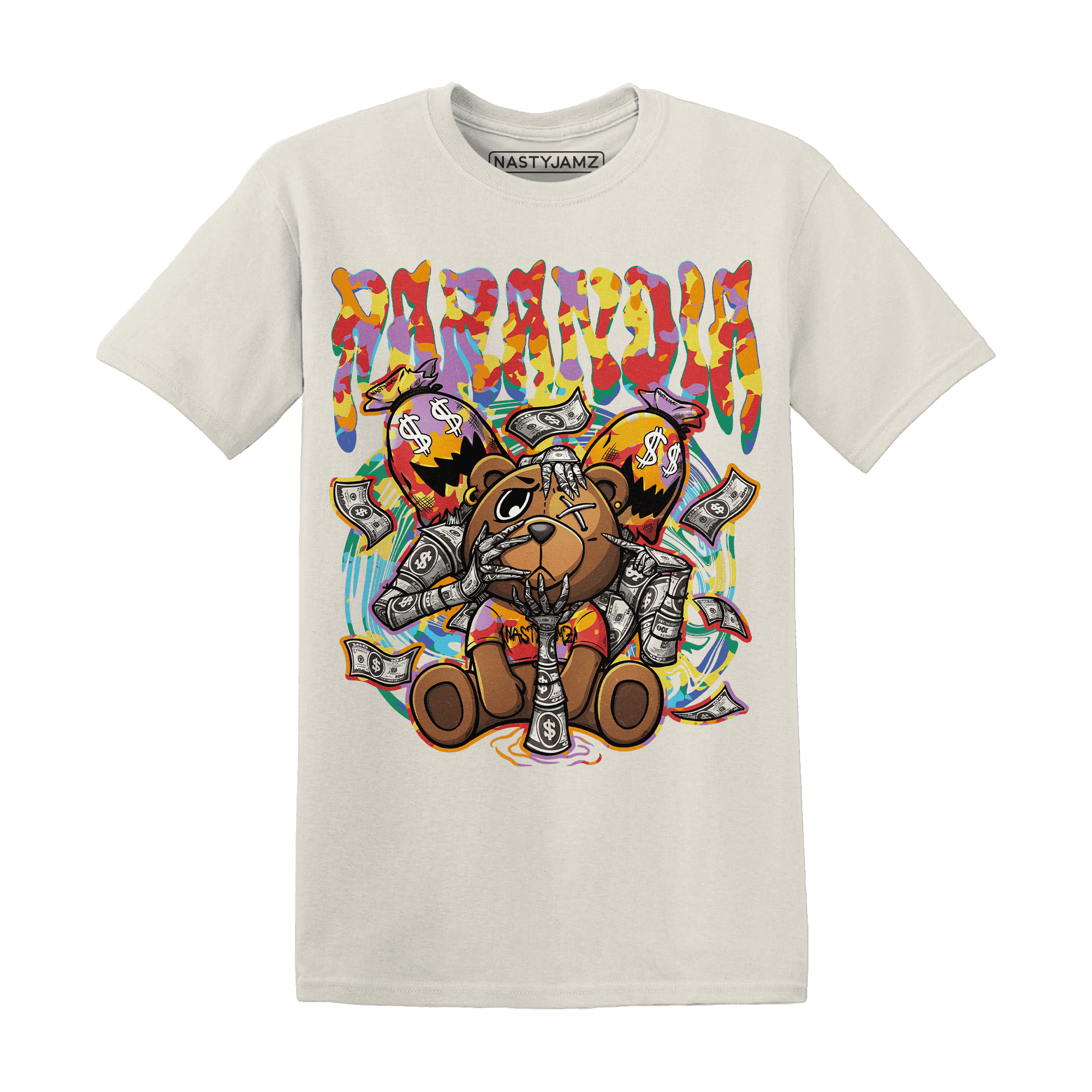 Mid GS Six Championships 1s T Shirt Match Paranoia Money BER - NastyJamz