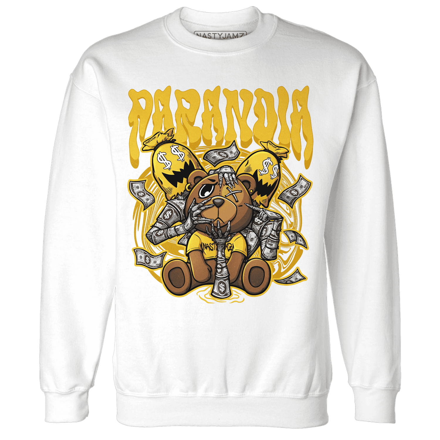 Yellow Ochre 6s Sweatshirt Match Paranoia Money BER - NastyJamz