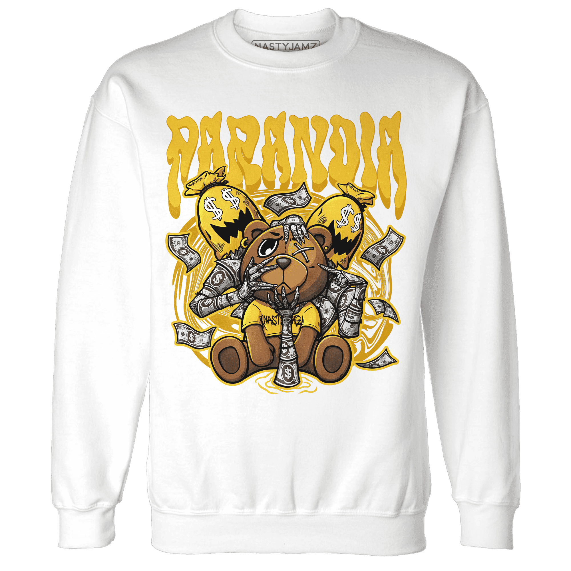 Yellow Ochre 6s Sweatshirt Match Paranoia Money BER - NastyJamz