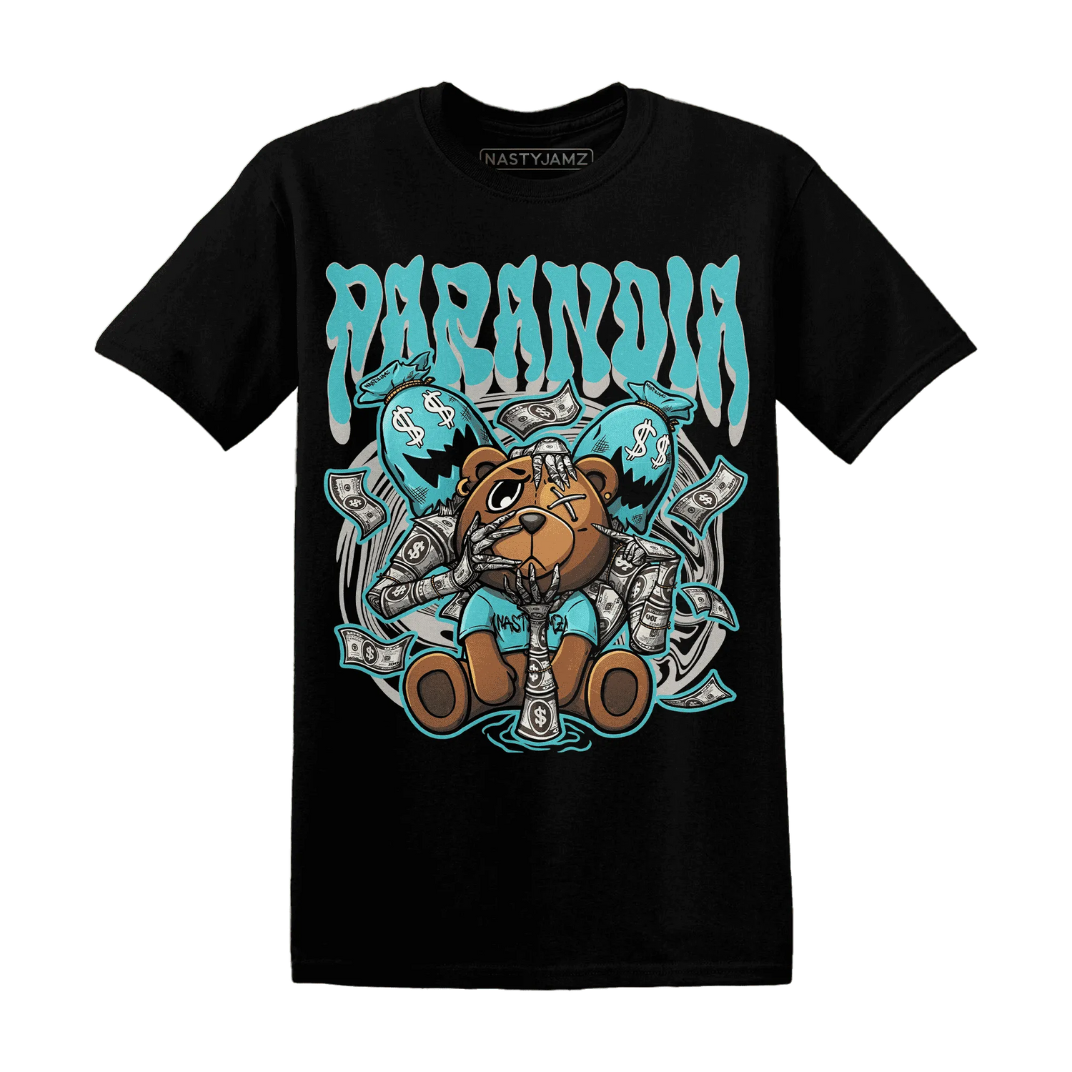 NastyJamz-NBL-Cyan-Burst-9060-T-Shirt-Match-Paranoia-Money-BER