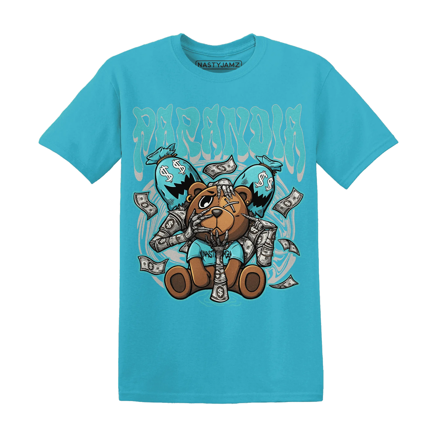 NastyJamz-NBL-Cyan-Burst-9060-T-Shirt-Match-Paranoia-Money-BER