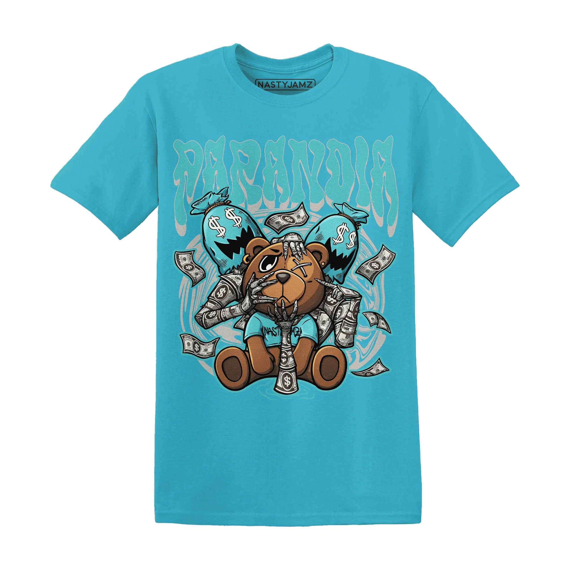 NastyJamz-NBL-Cyan-Burst-9060-T-Shirt-Match-Paranoia-Money-BER