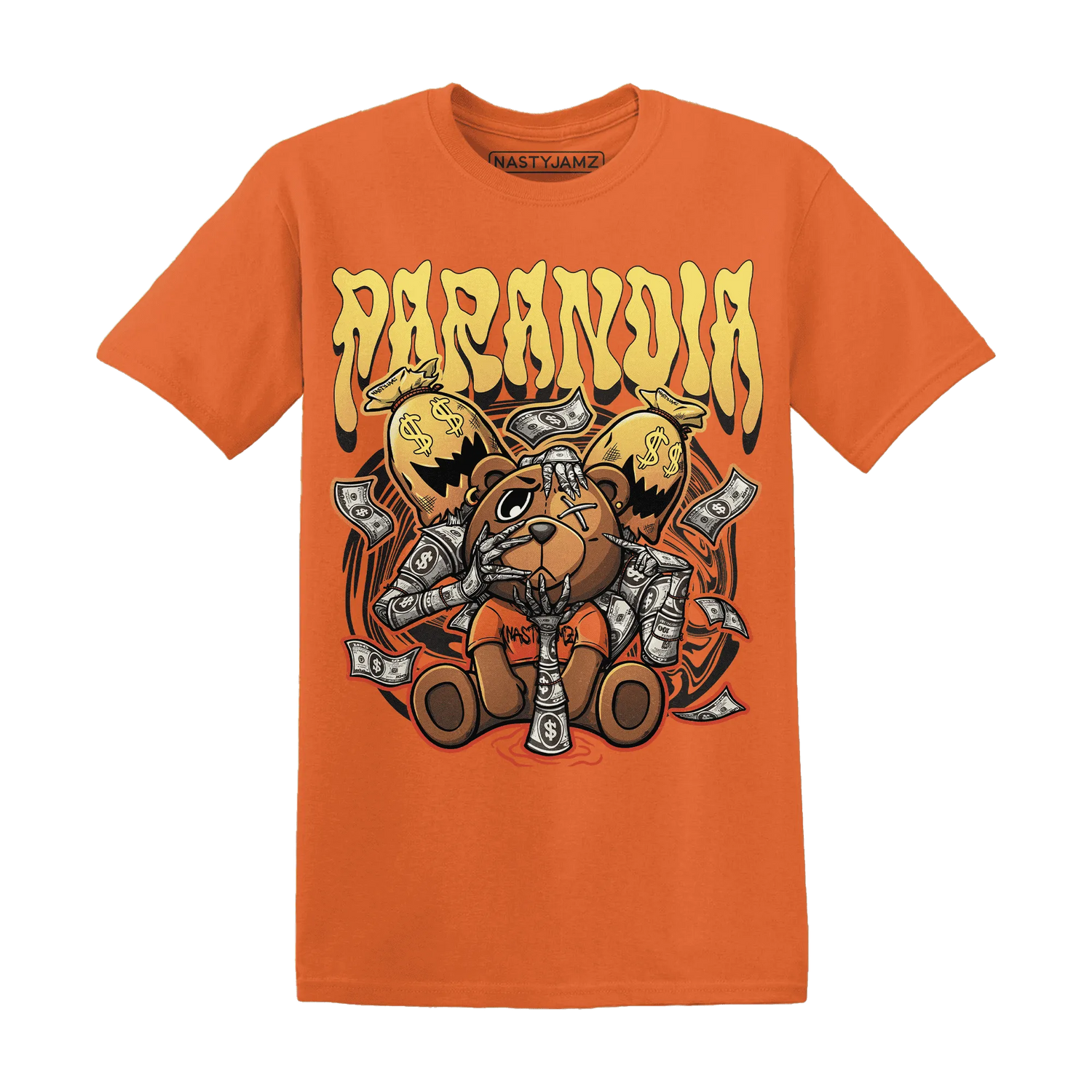 NastyJamz-VaporMax-Crimson-Total-Orange-Plus-T-Shirt-Match-Paranoia-Money-BER