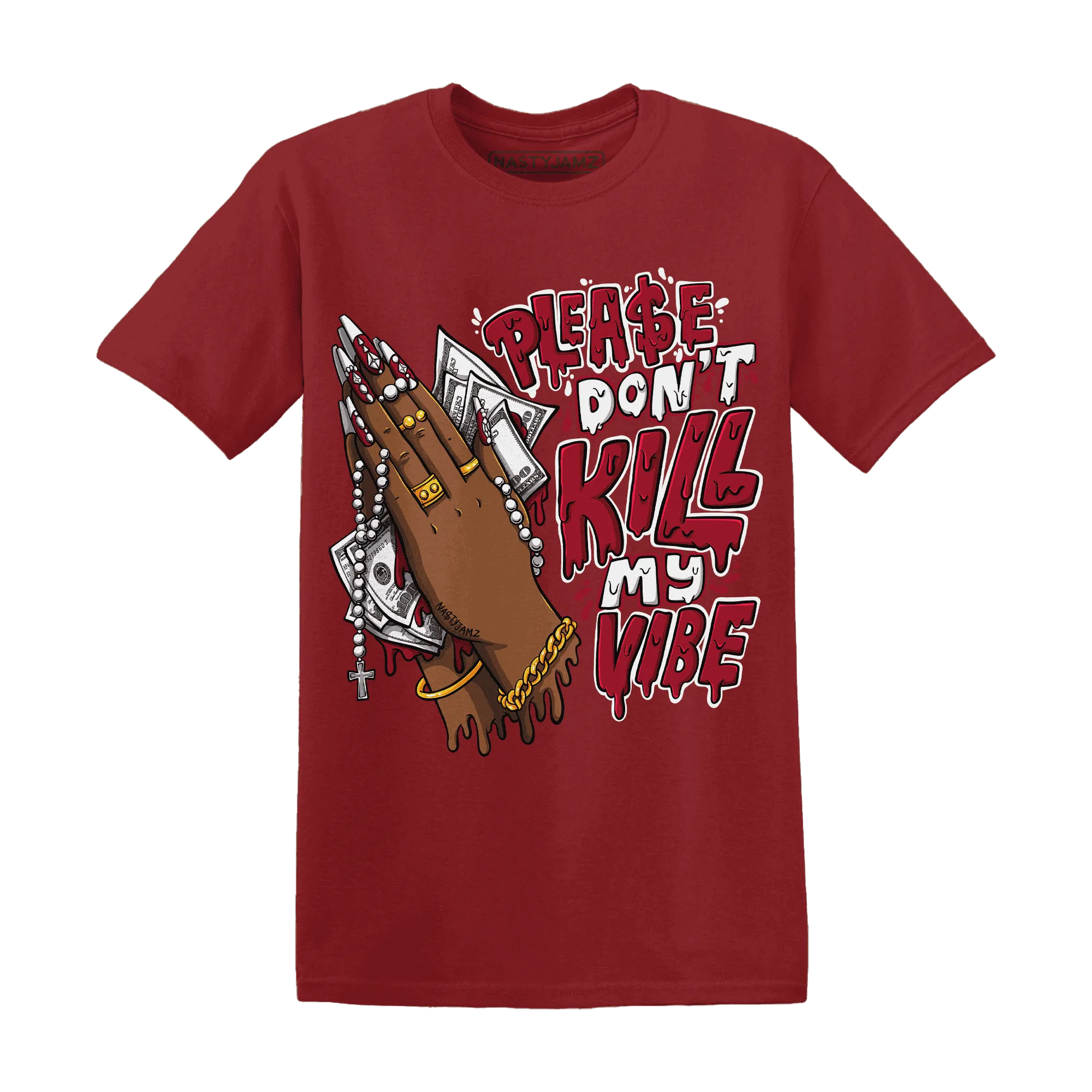 NastyJamz-Retro-Red-Taxi-12s-T-Shirt-Match-Please-Don&