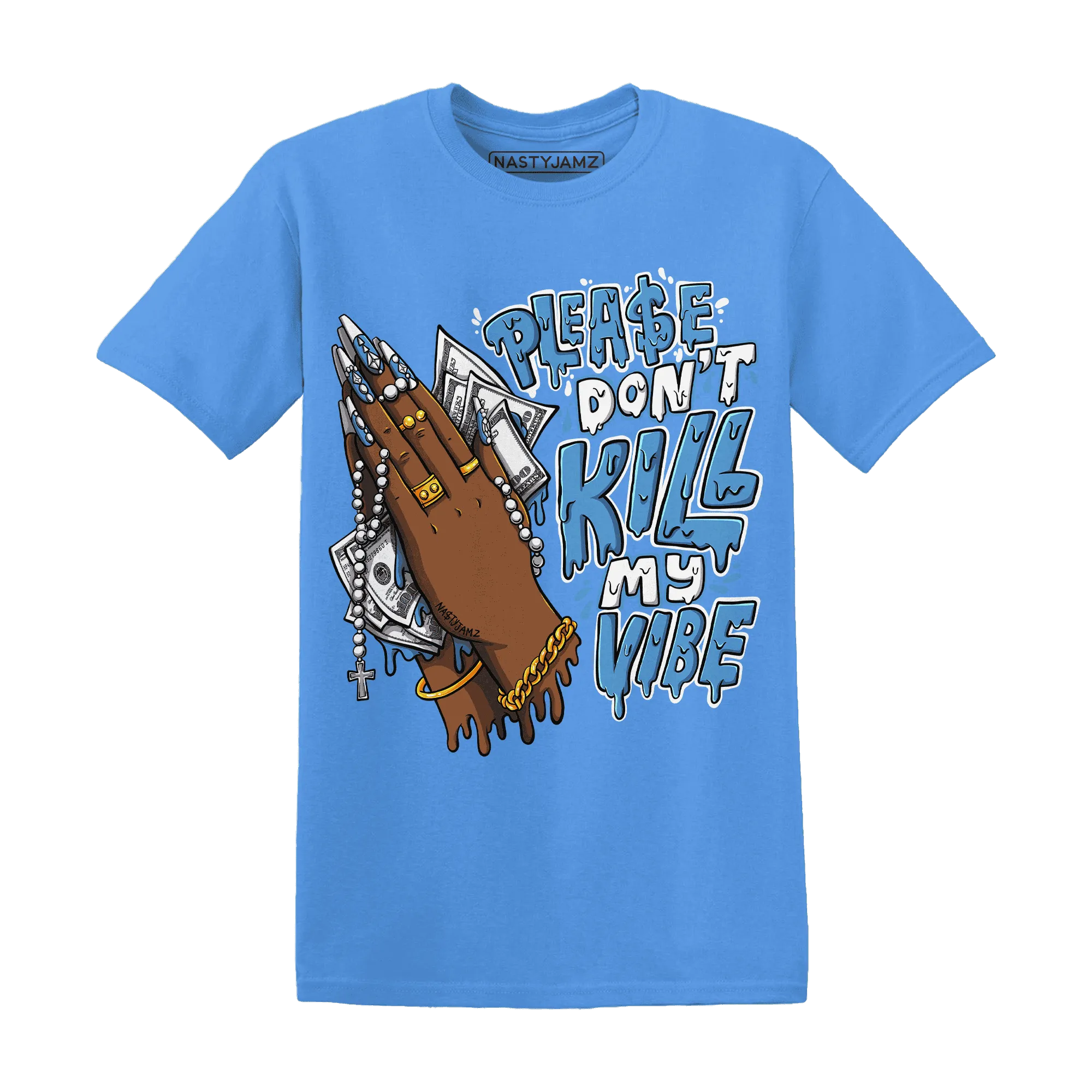 NastyJamz-Carolina-Blue-Univercitii-17s-T-Shirt-Match-Please-Don&