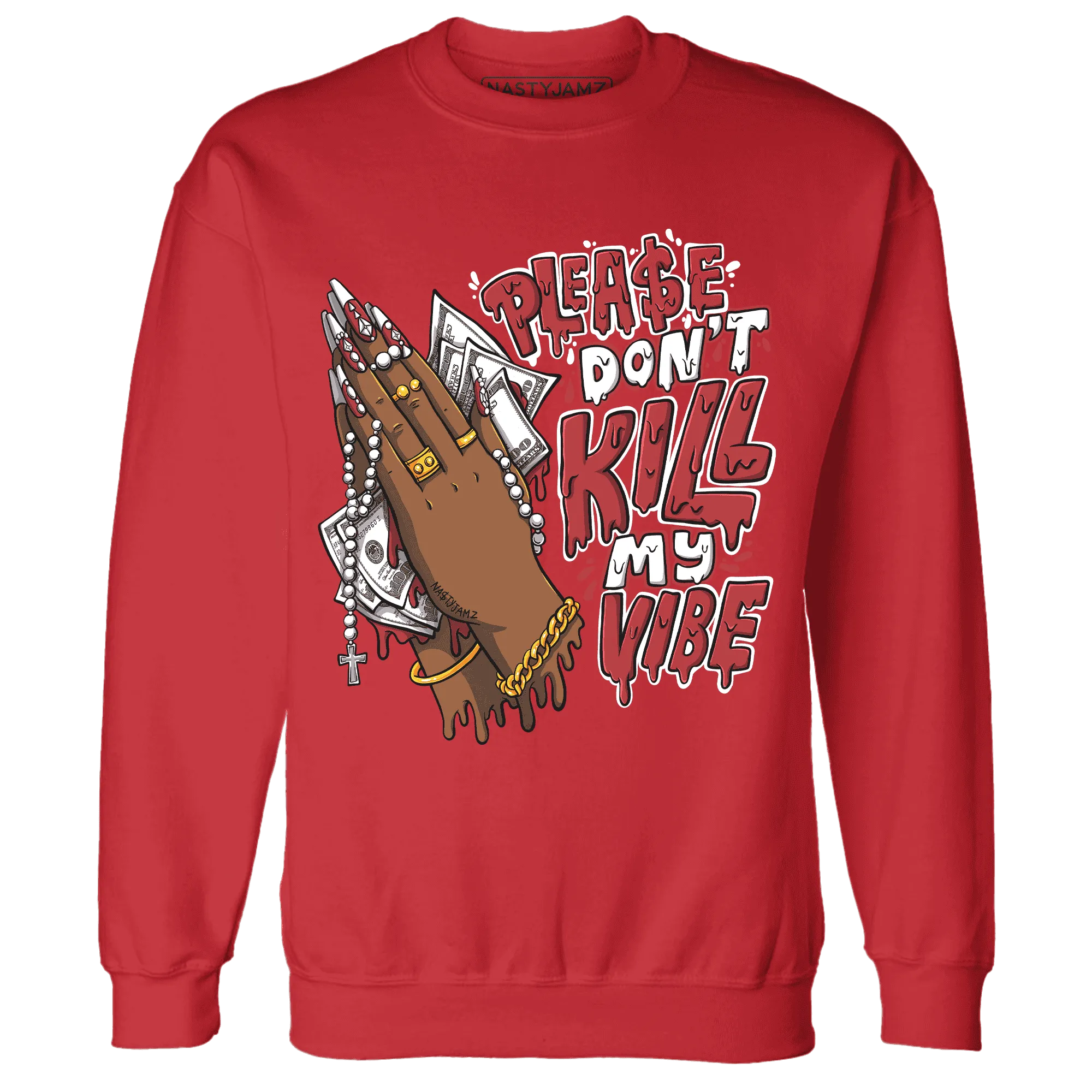 Black-Toe-Reimagined-Red-White-1s-Sweatshirt-Match-Please-Don&