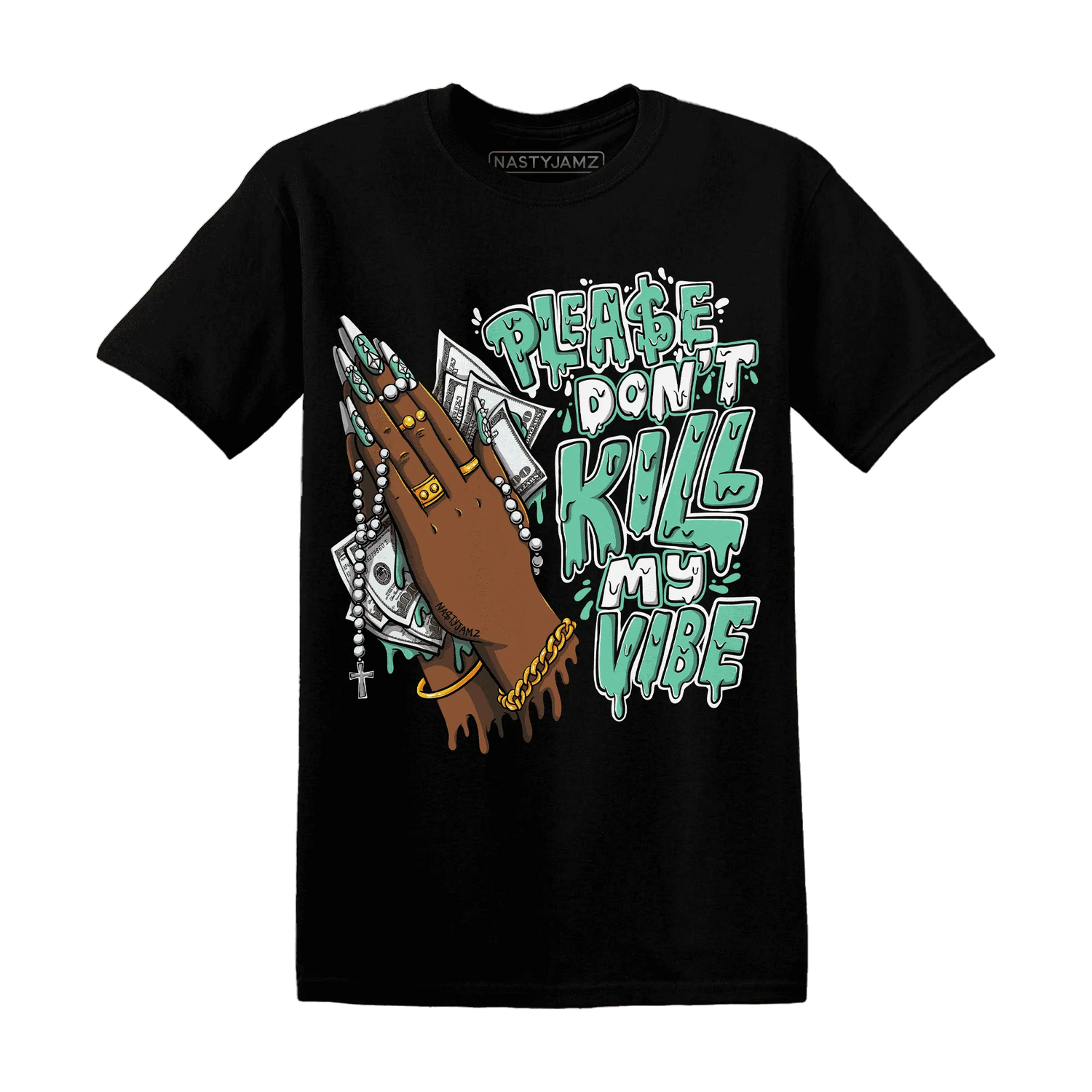 NastyJamz-High-OG-Green-Glow-1s-T-Shirt-Match-Please-Don&