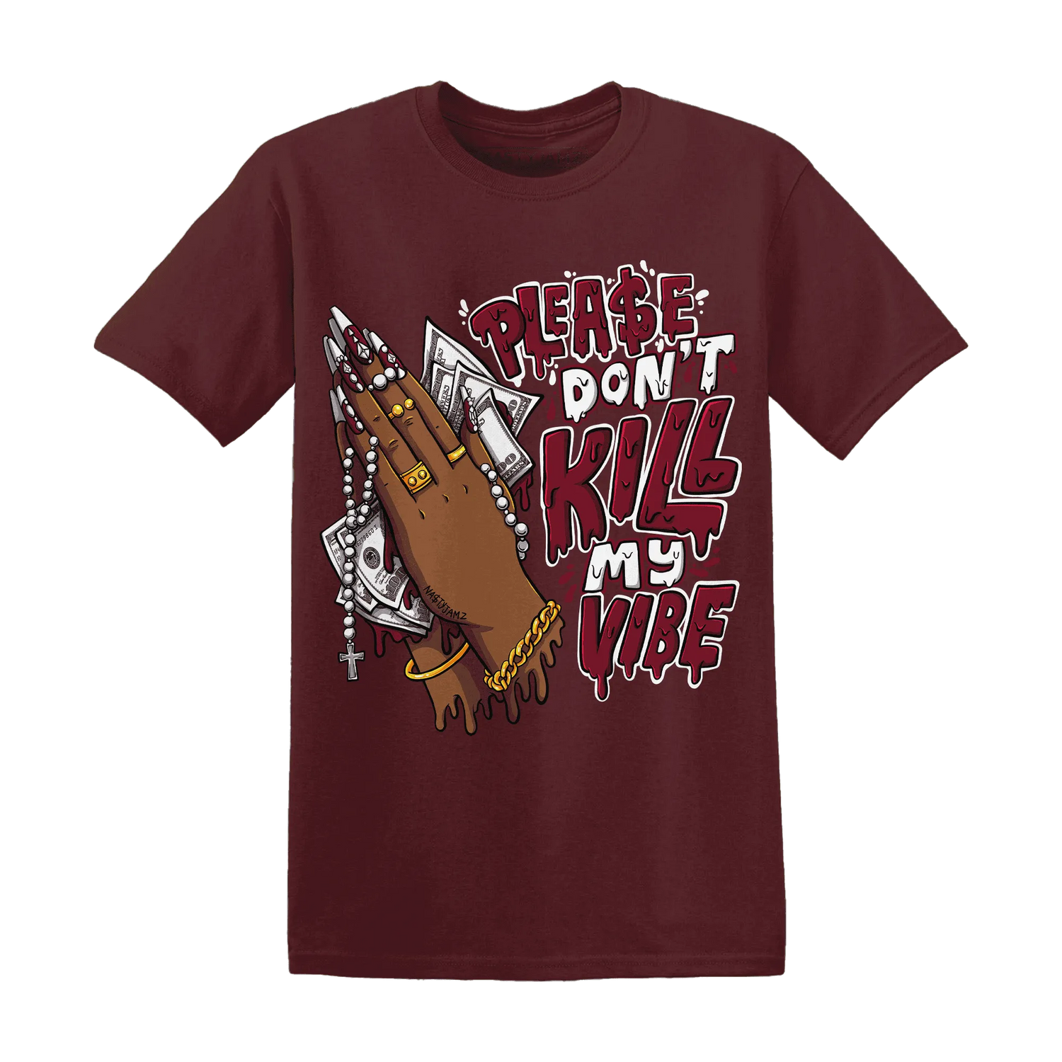 NastyJamz-High-White-Team-Red-1s-T-Shirt-Match-Please-Don&