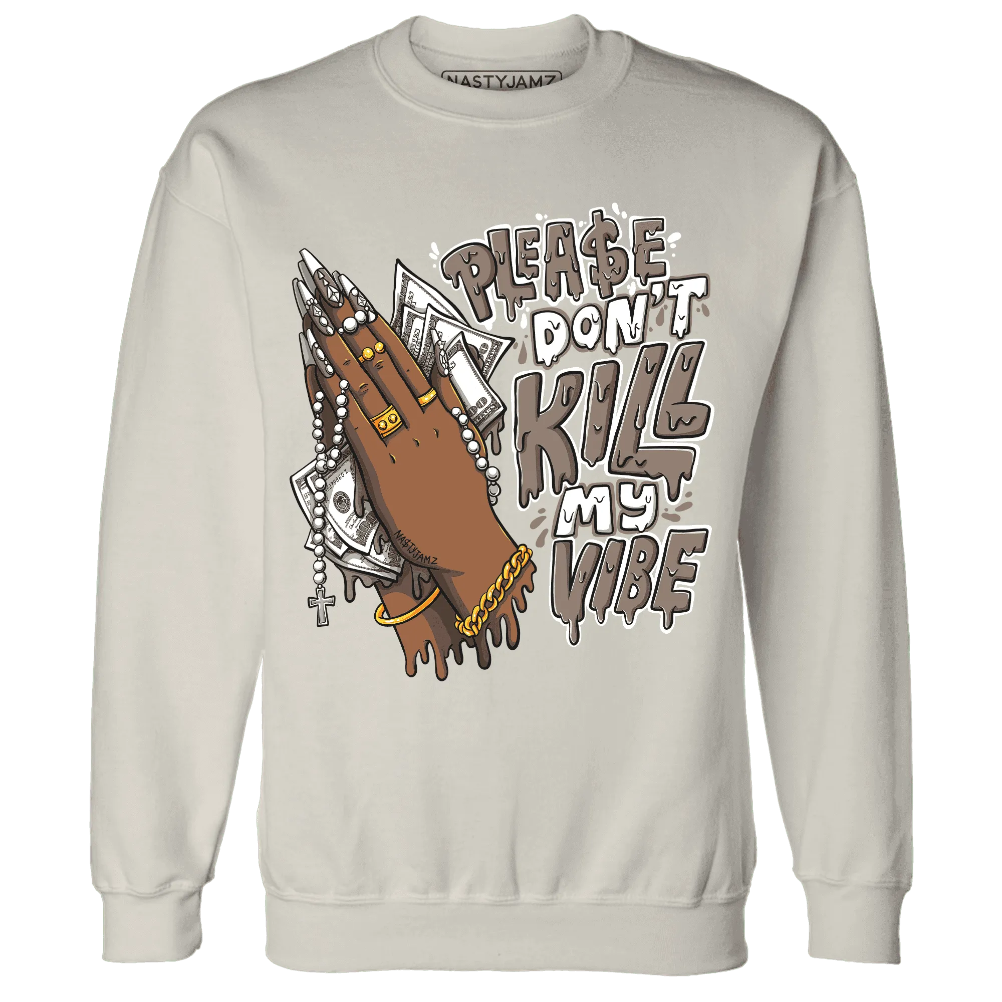 NastyJamz-Low-Mocha-1s-Sweatshirt-Match-Please-Don&