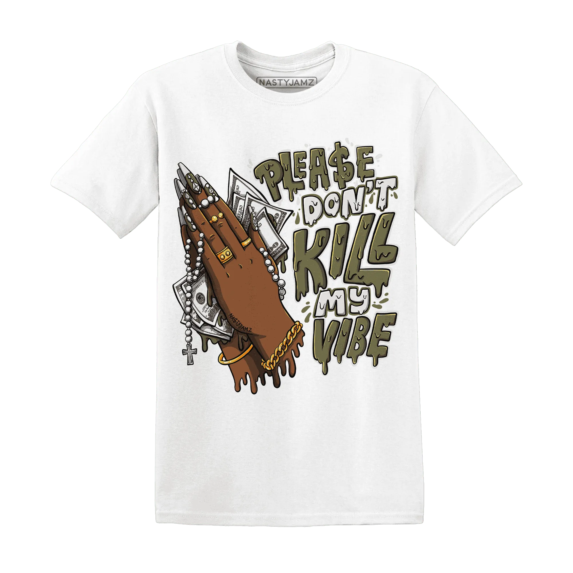 NastyJamz-Medium-Olive-1s-T-Shirt-Match-Please-Don&