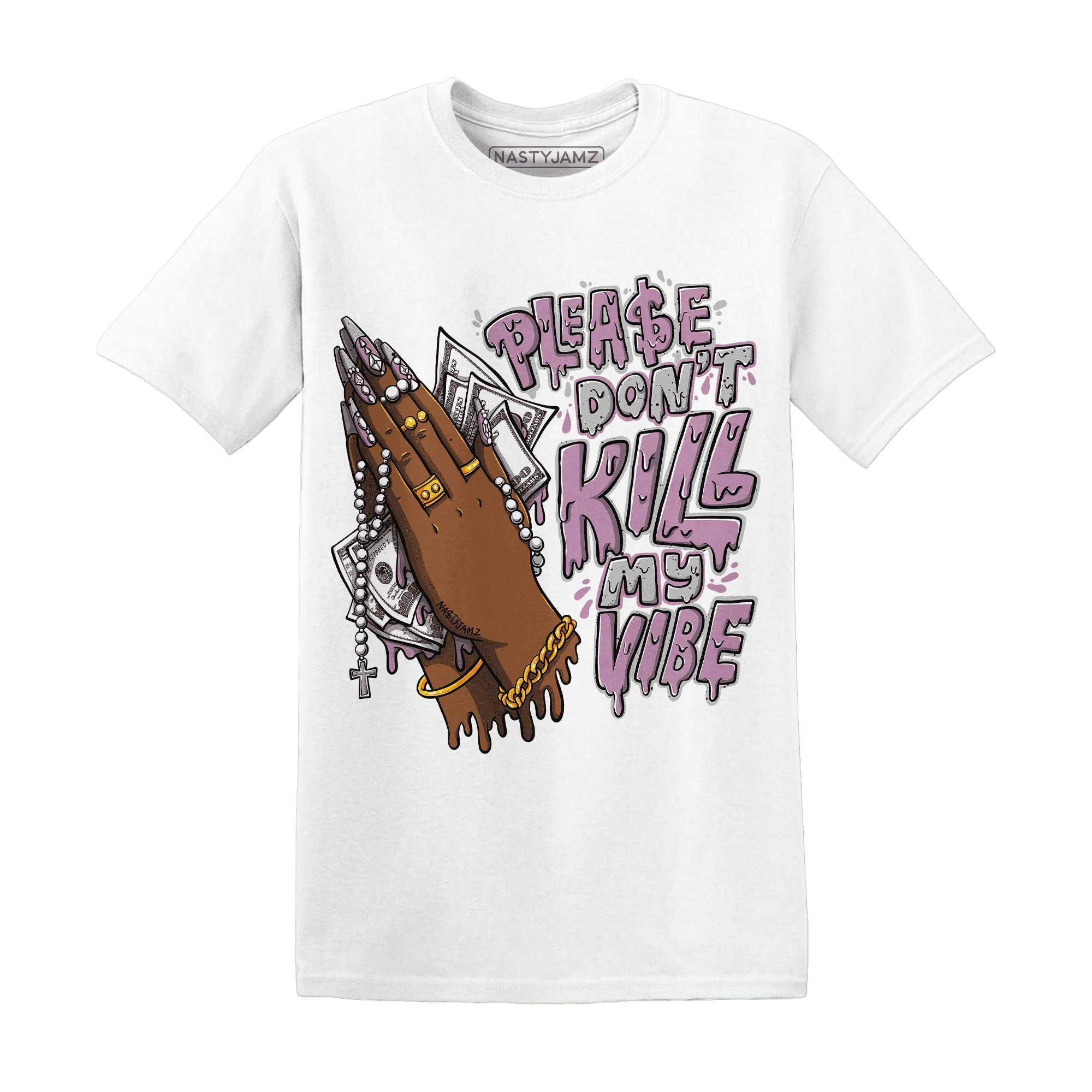 Orchid-Neutral-Grey-Black-White-4s-T-Shirt-Match-Please-Don&