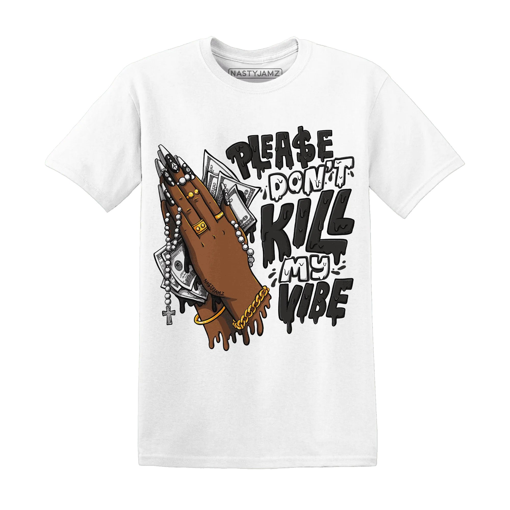 White-Thunder-4s-T-Shirt-Match-Please-Don&