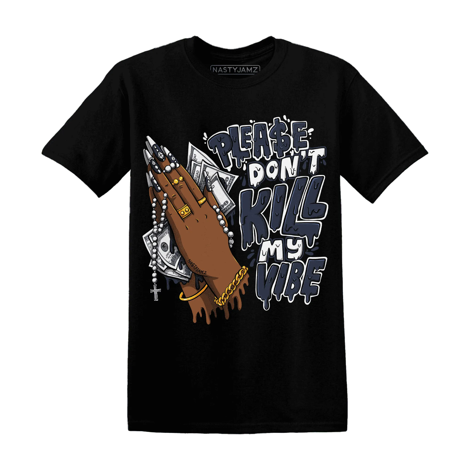 White-Navy-6s-T-Shirt-Match-Please-Don&