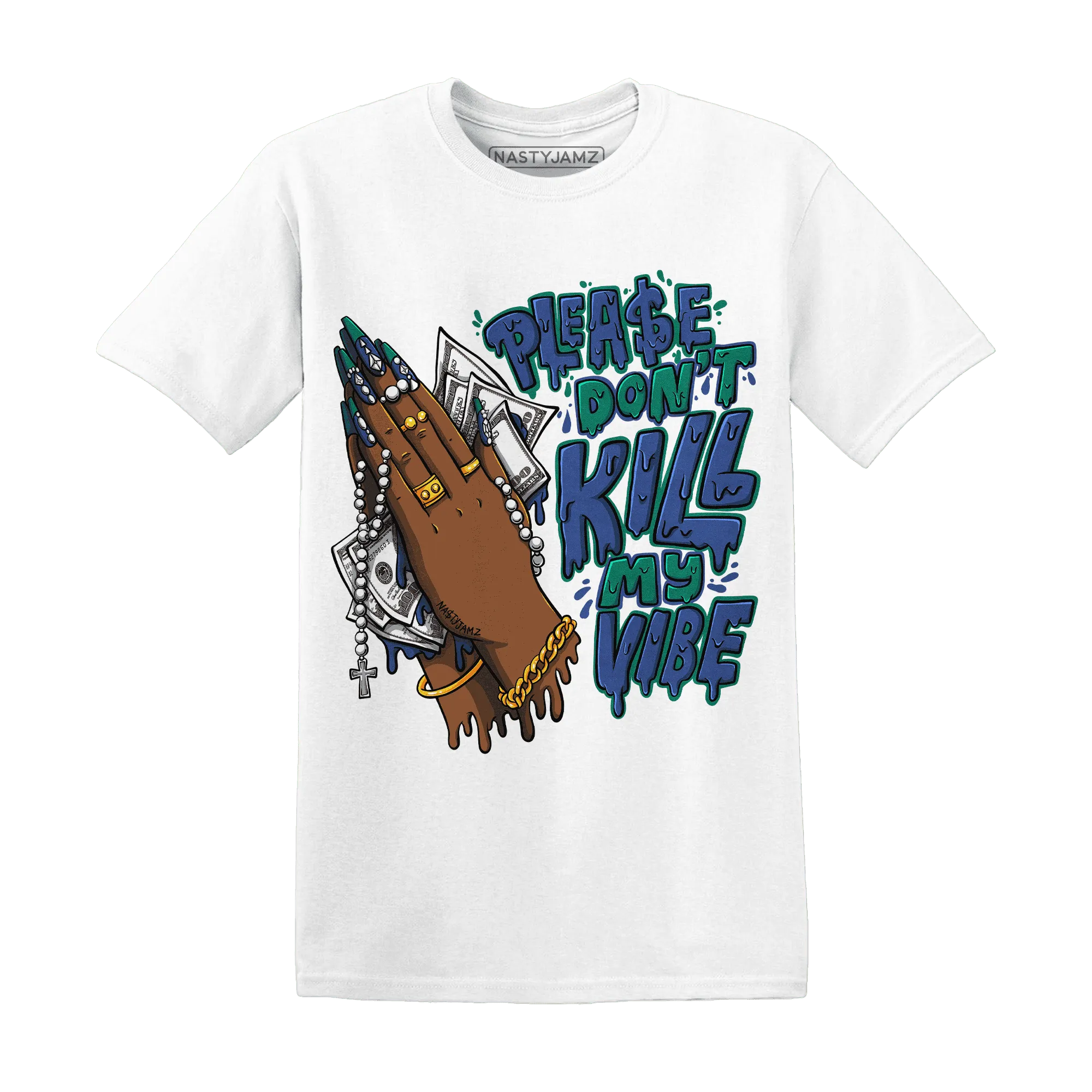 Dunk-Hyper-Royal-Malachite-T-Shirt-Match-Please-Don&