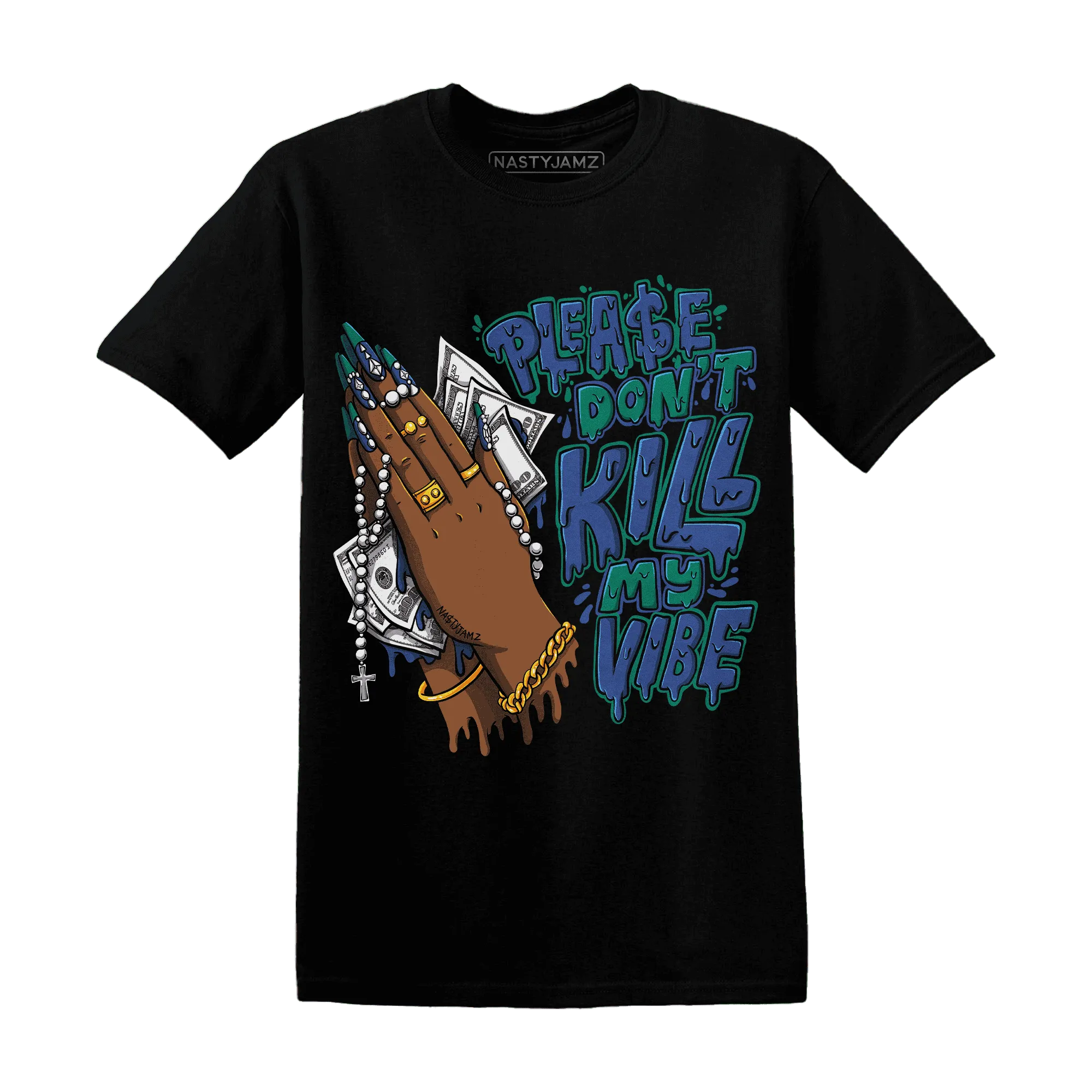 Dunk-Hyper-Royal-Malachite-T-Shirt-Match-Please-Don&