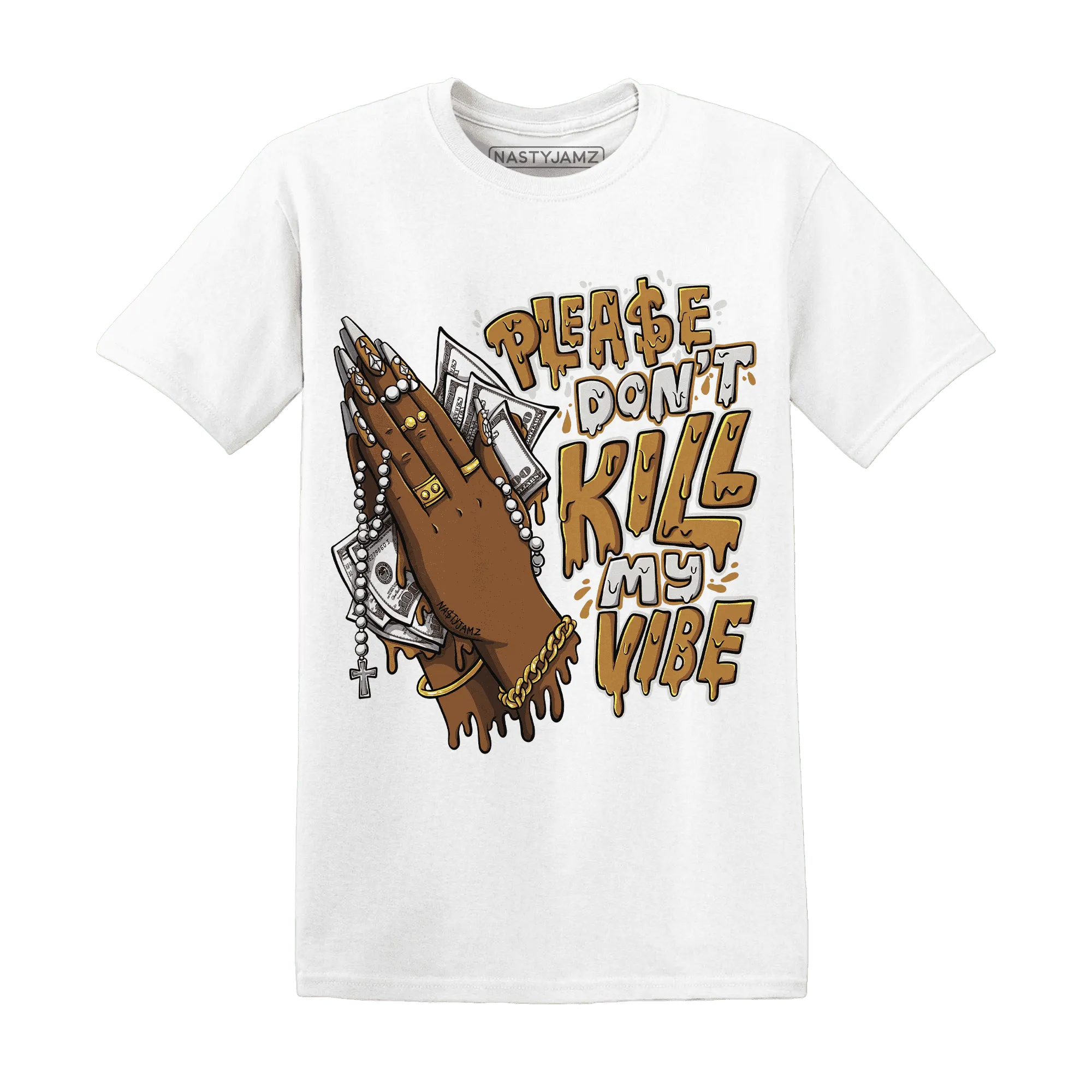Dunk-Low-Retro-Wheat-Orange-T-Shirt-Match-Please-Don&