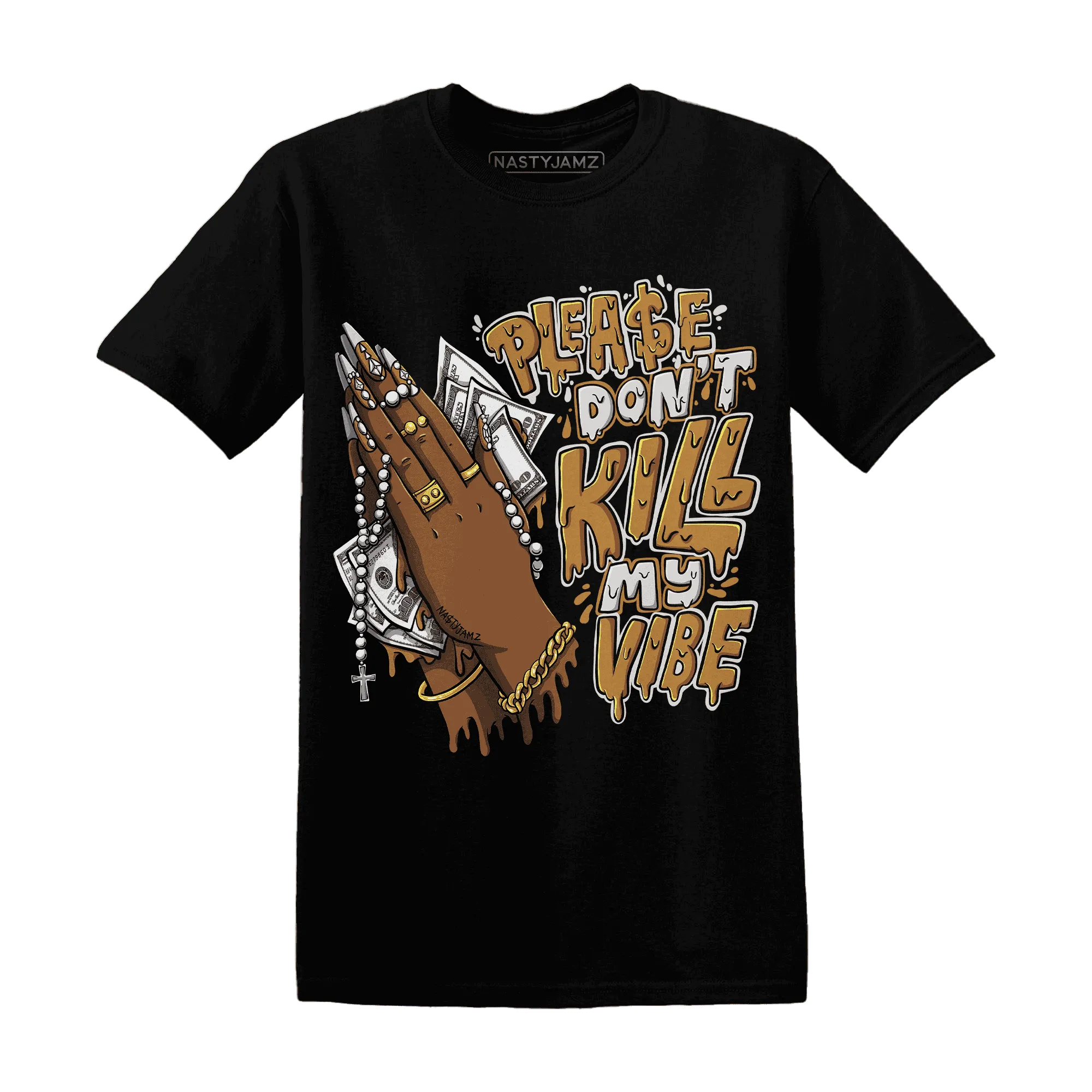 Dunk-Low-Retro-Wheat-Orange-T-Shirt-Match-Please-Don&