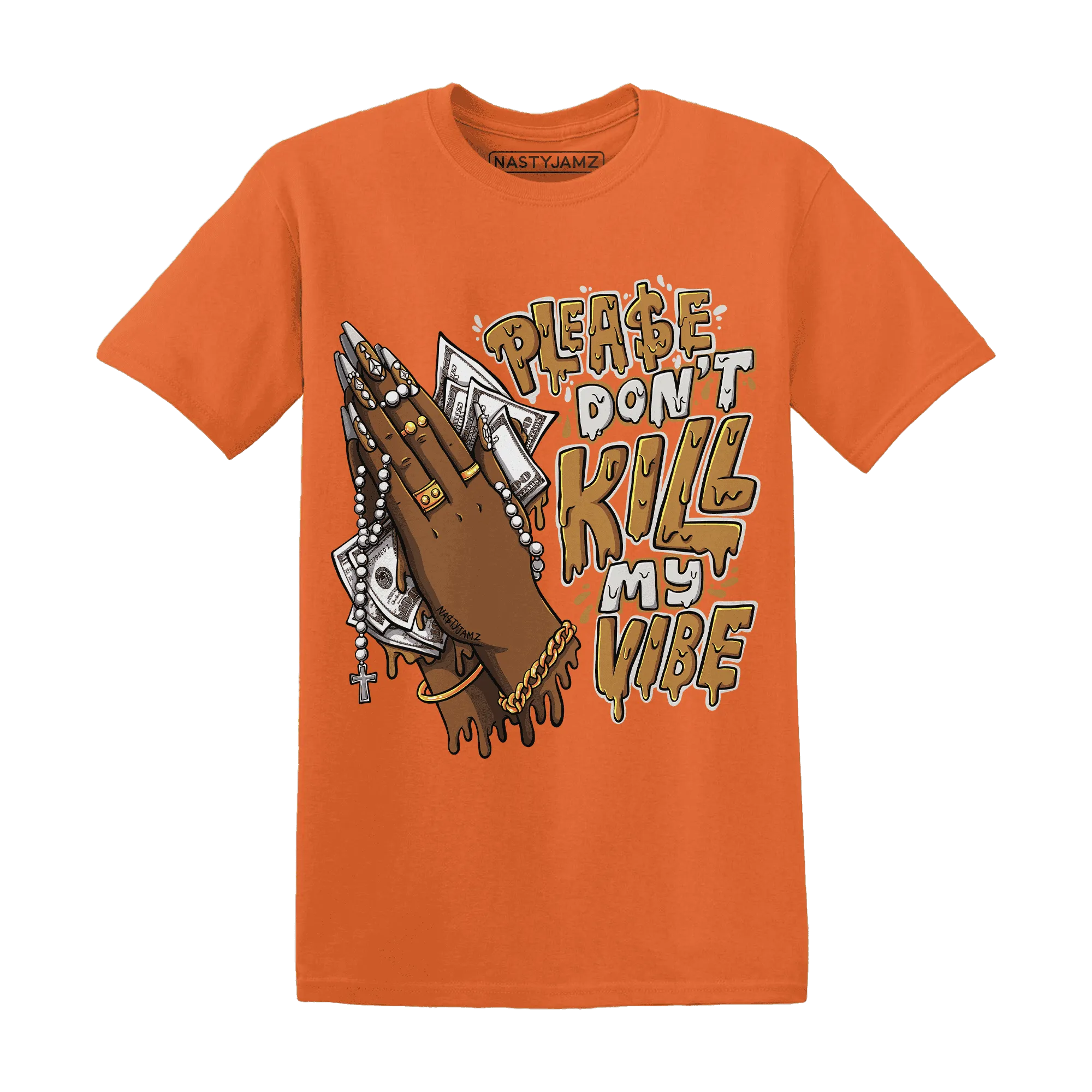 Dunk-Low-Retro-Wheat-Orange-T-Shirt-Match-Please-Don&