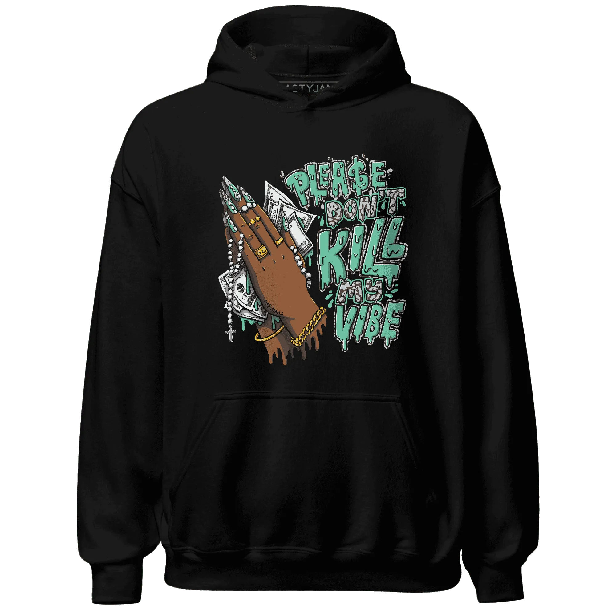 NastyJamz-Green-Glow-3s-Hoodie-Match-Please-Don&