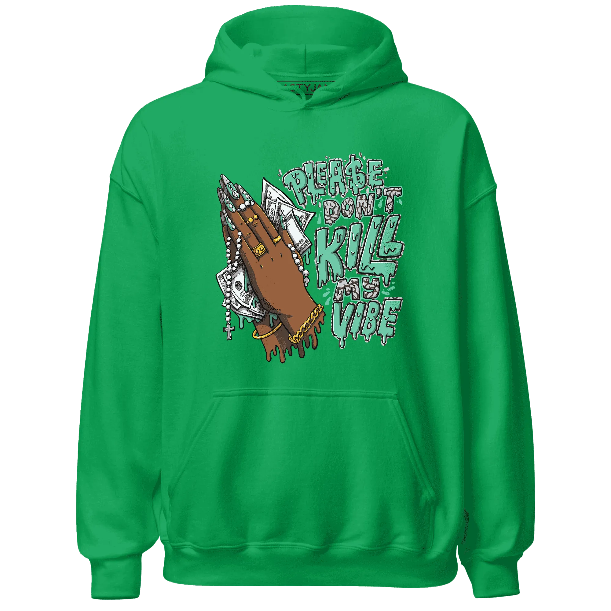 NastyJamz-Green-Glow-3s-Hoodie-Match-Please-Don&