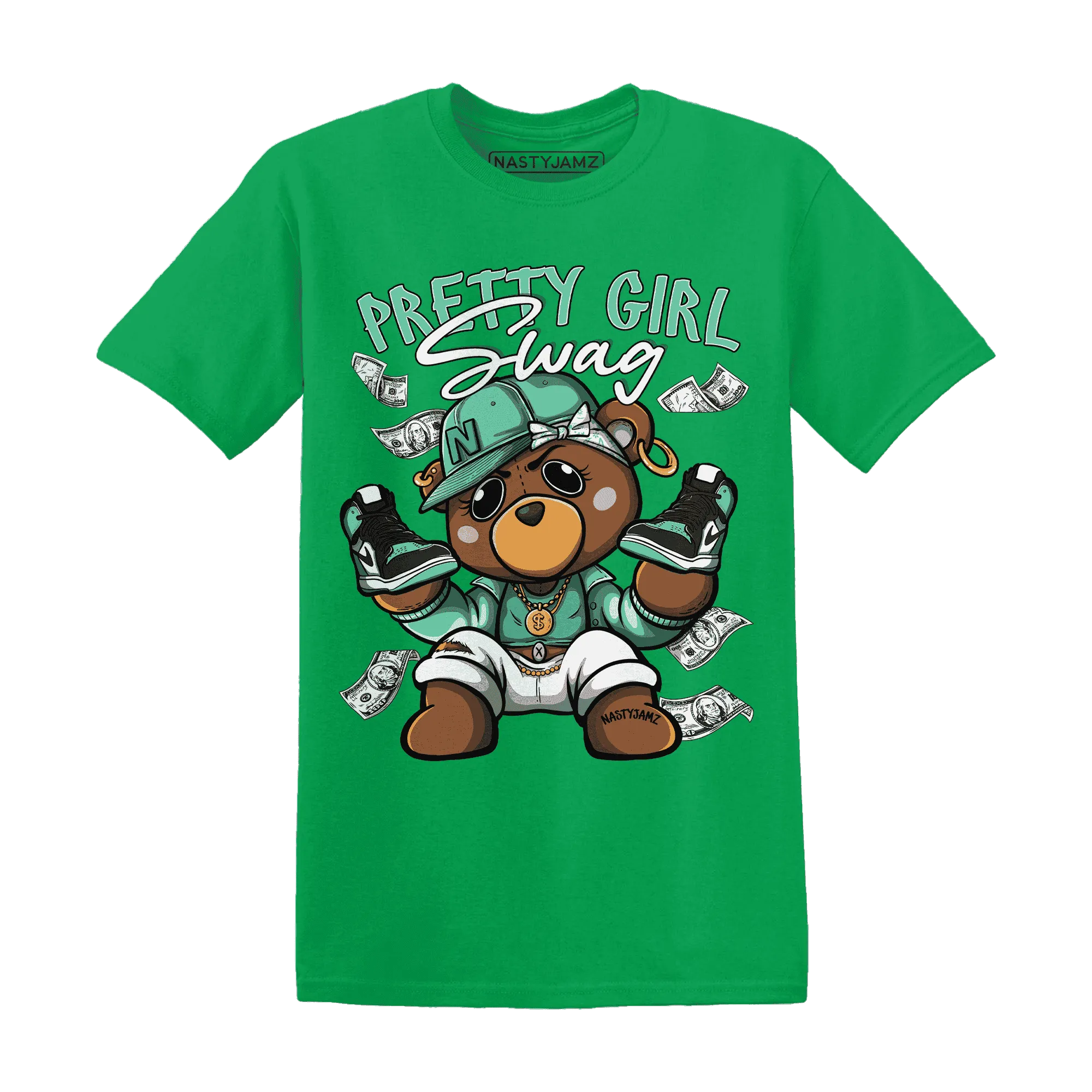 High-OG-Green-Glow-1s-T-Shirt-Match-Pretty-BERNIE