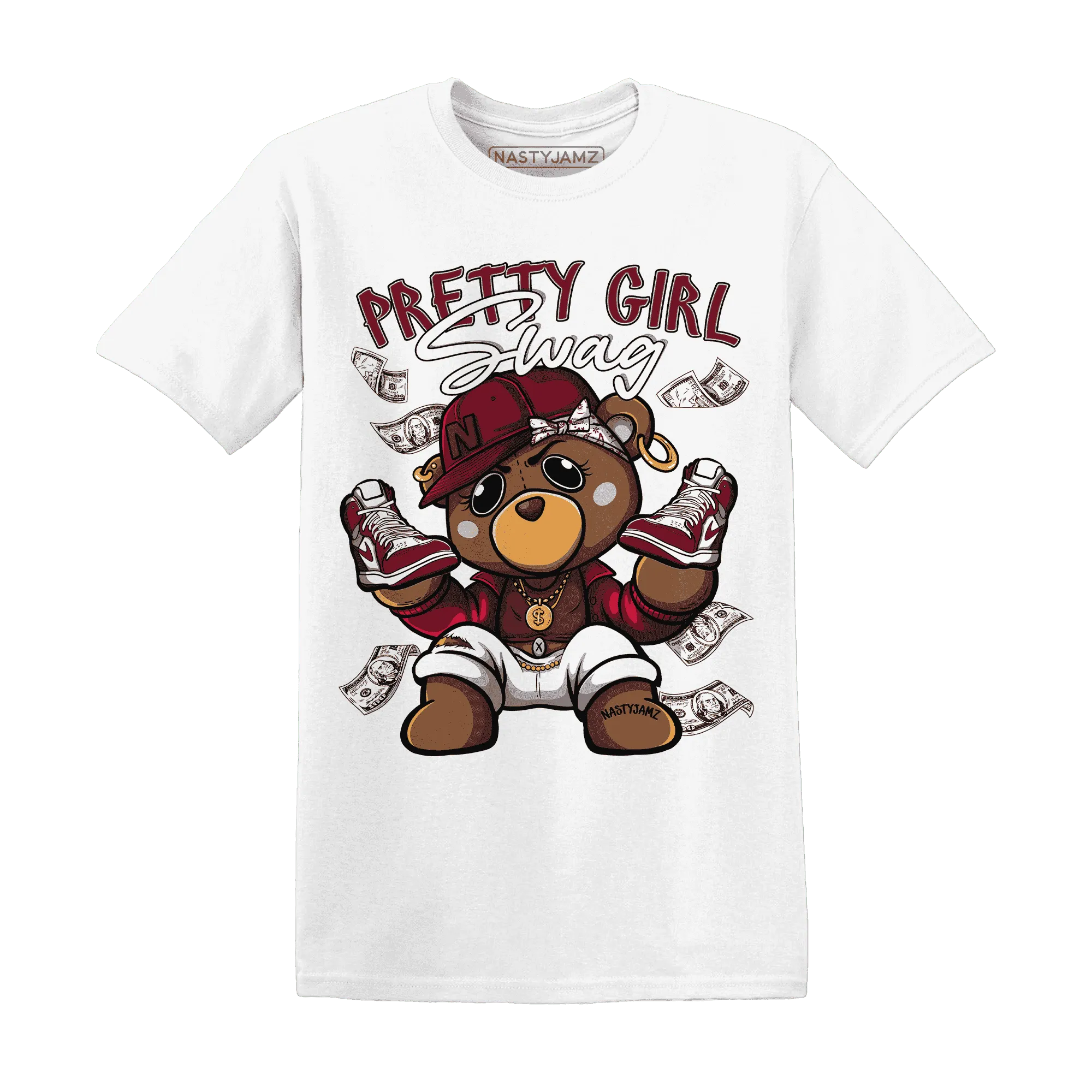 High-White-Team-Red-1s-T-Shirt-Match-Pretty-BERNIE