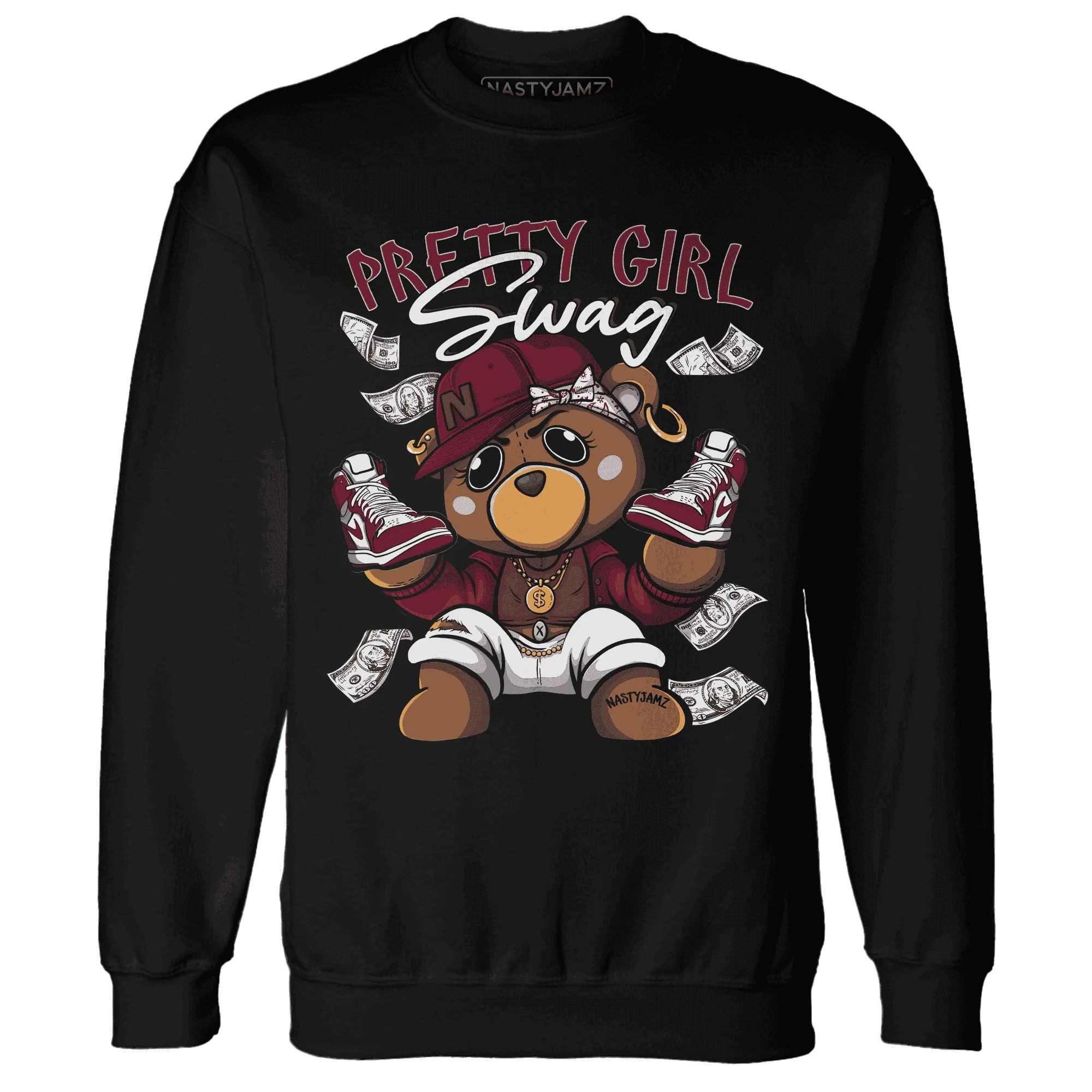High-White-Team-Red-1s-Sweatshirt-Match-Pretty-BERNIE
