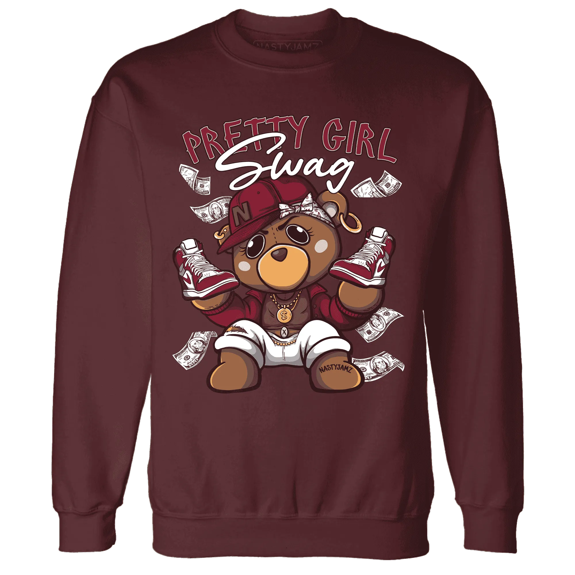 High-White-Team-Red-1s-Sweatshirt-Match-Pretty-BERNIE