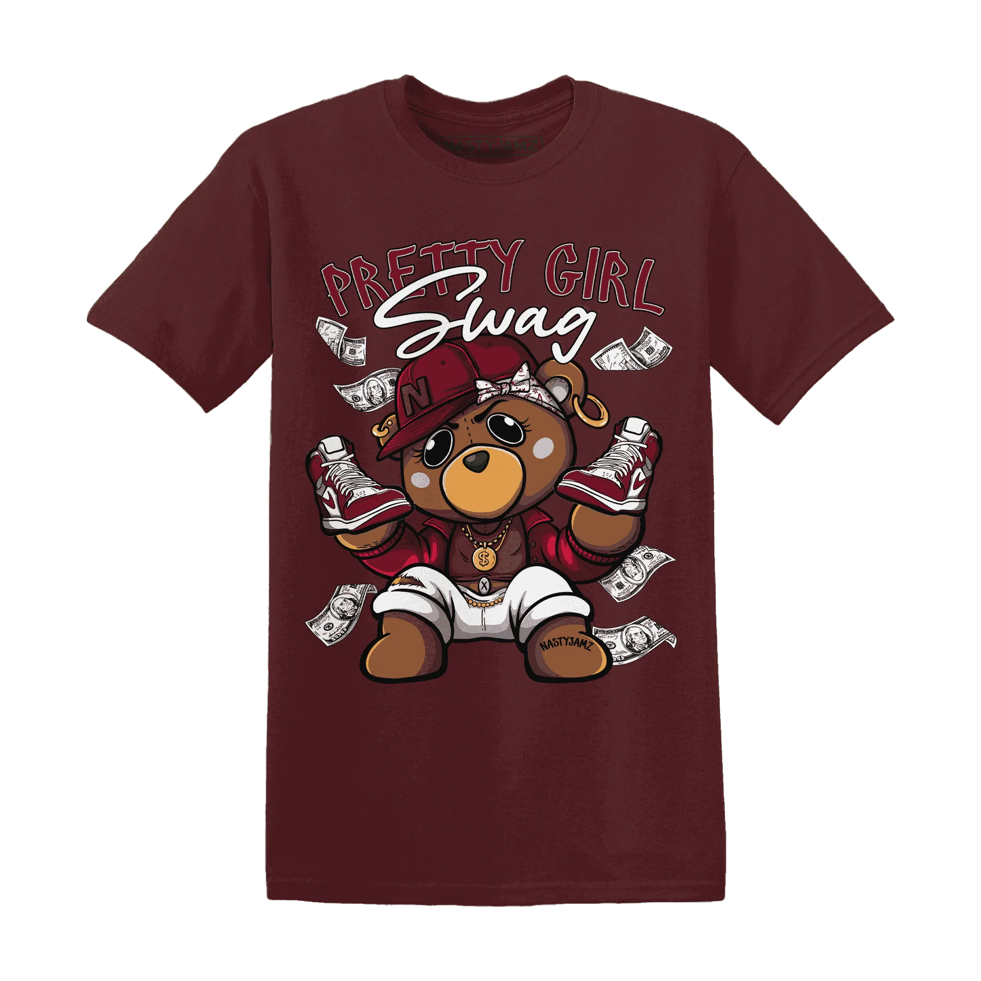 High-White-Team-Red-1s-T-Shirt-Match-Pretty-BERNIE
