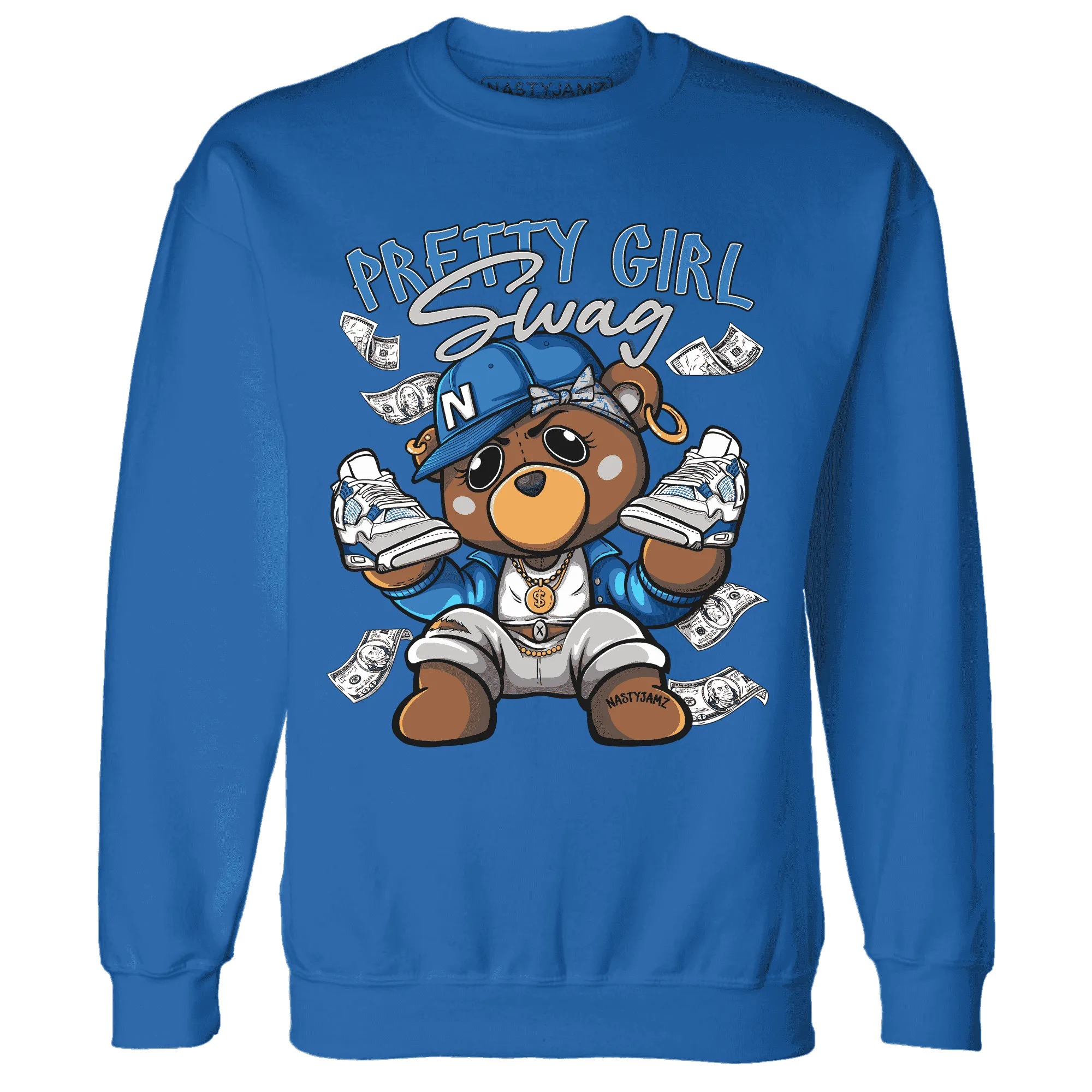 Industrial-Blue-4s-Sweatshirt-Match-Pretty-BERNIE
