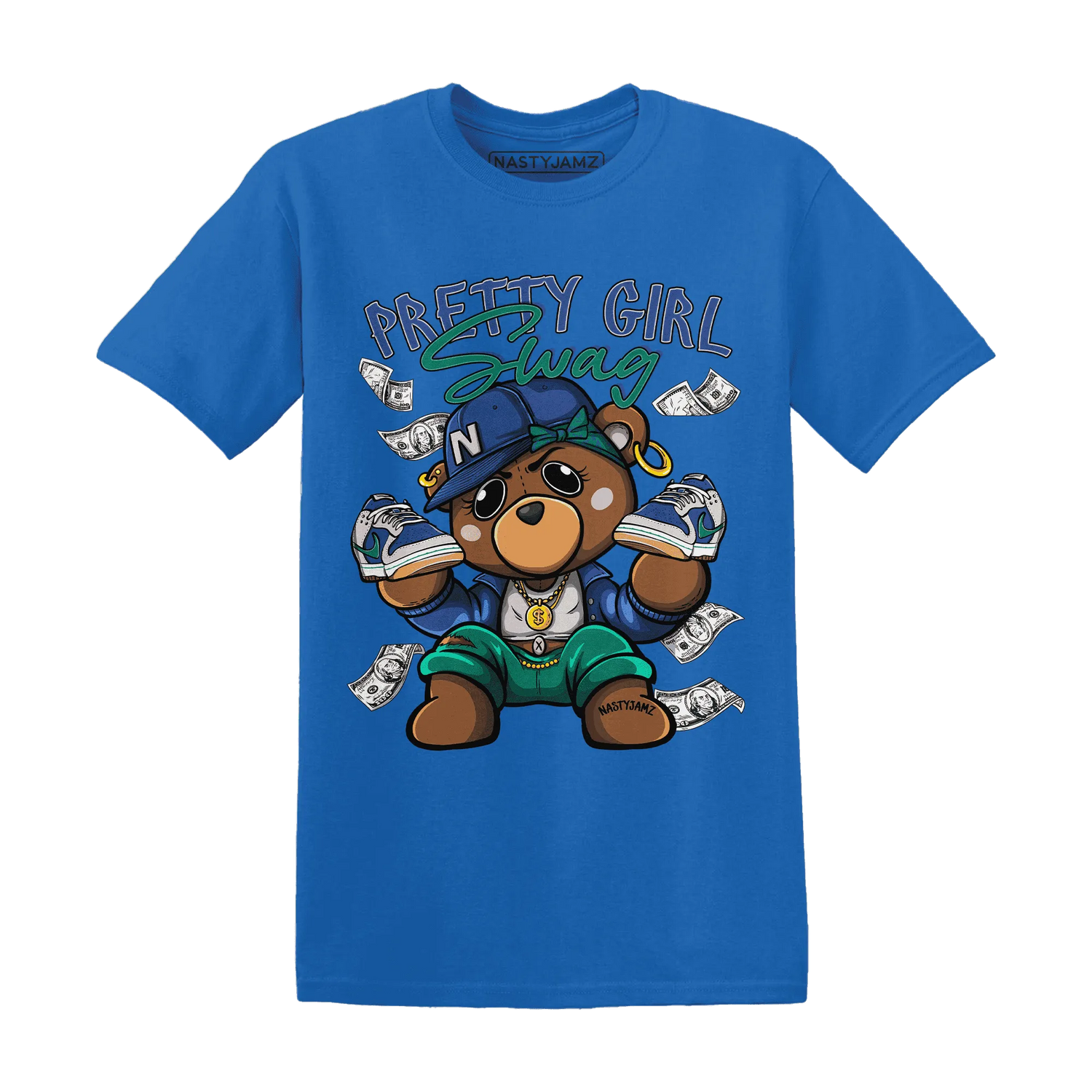 Dunk-Hyper-Royal-Malachite-NastyJamz-T-Shirt-Match-Pretty-BERNIE