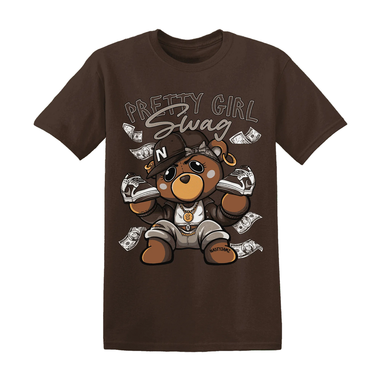 Dunk-Low-Baroque-Brown-T-Shirt-Match-Pretty-BERNIE