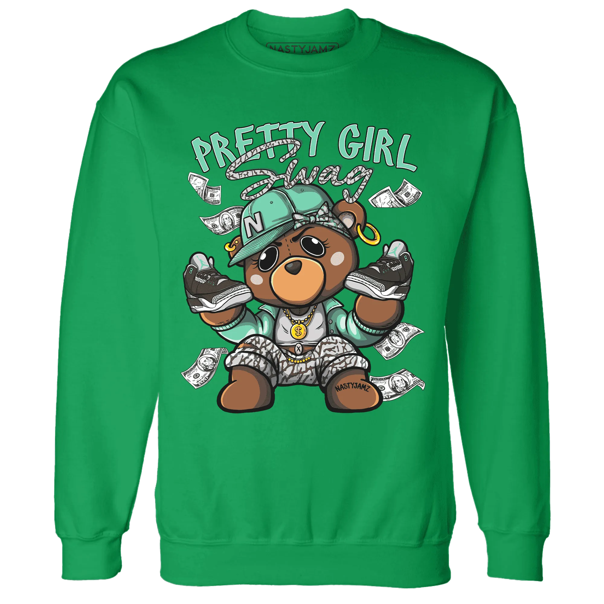Green-Glow-3s-Sweatshirt-Match-Pretty-BERNIE