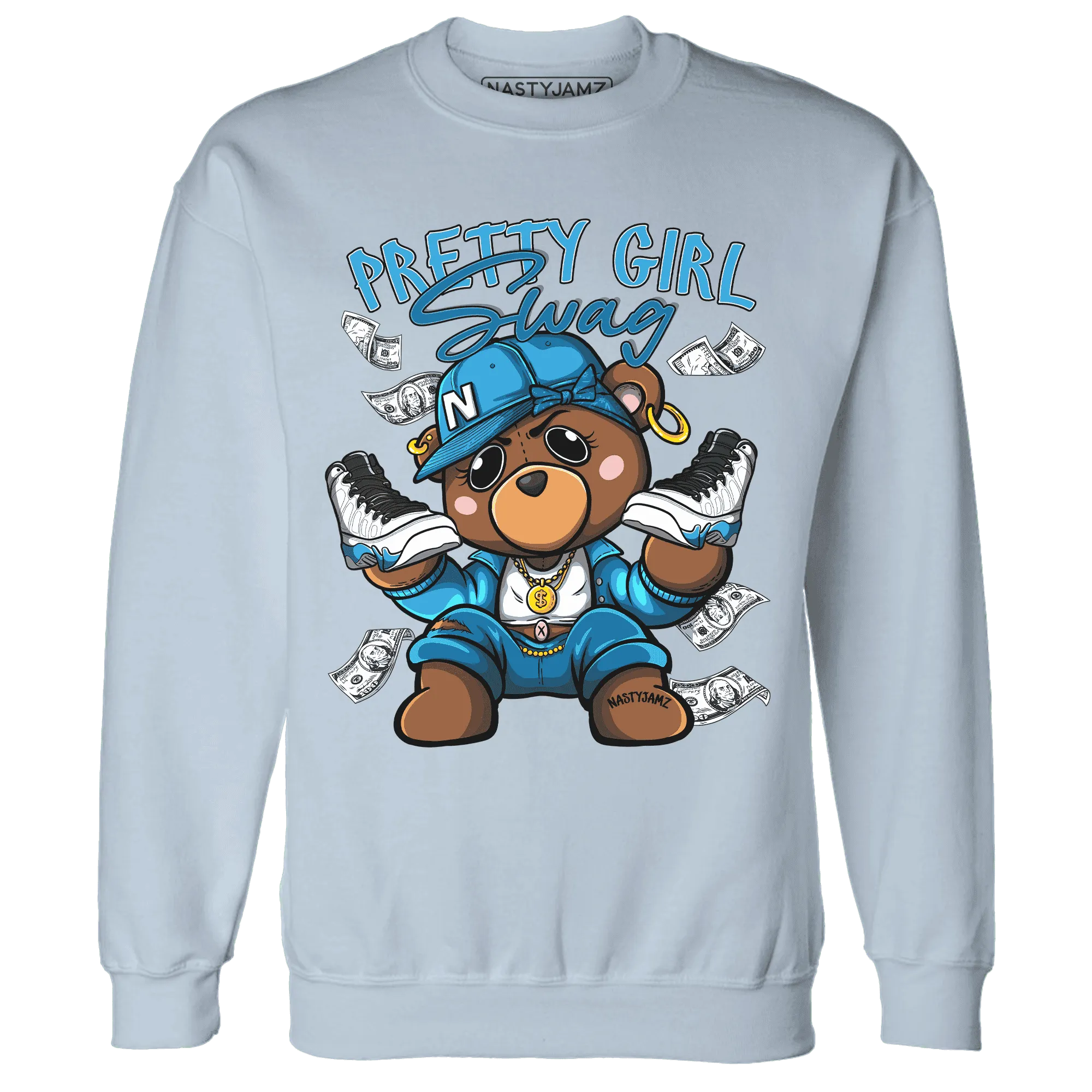 Powder-Blue-9s-Sweatshirt-Match-Pretty-BERNIE