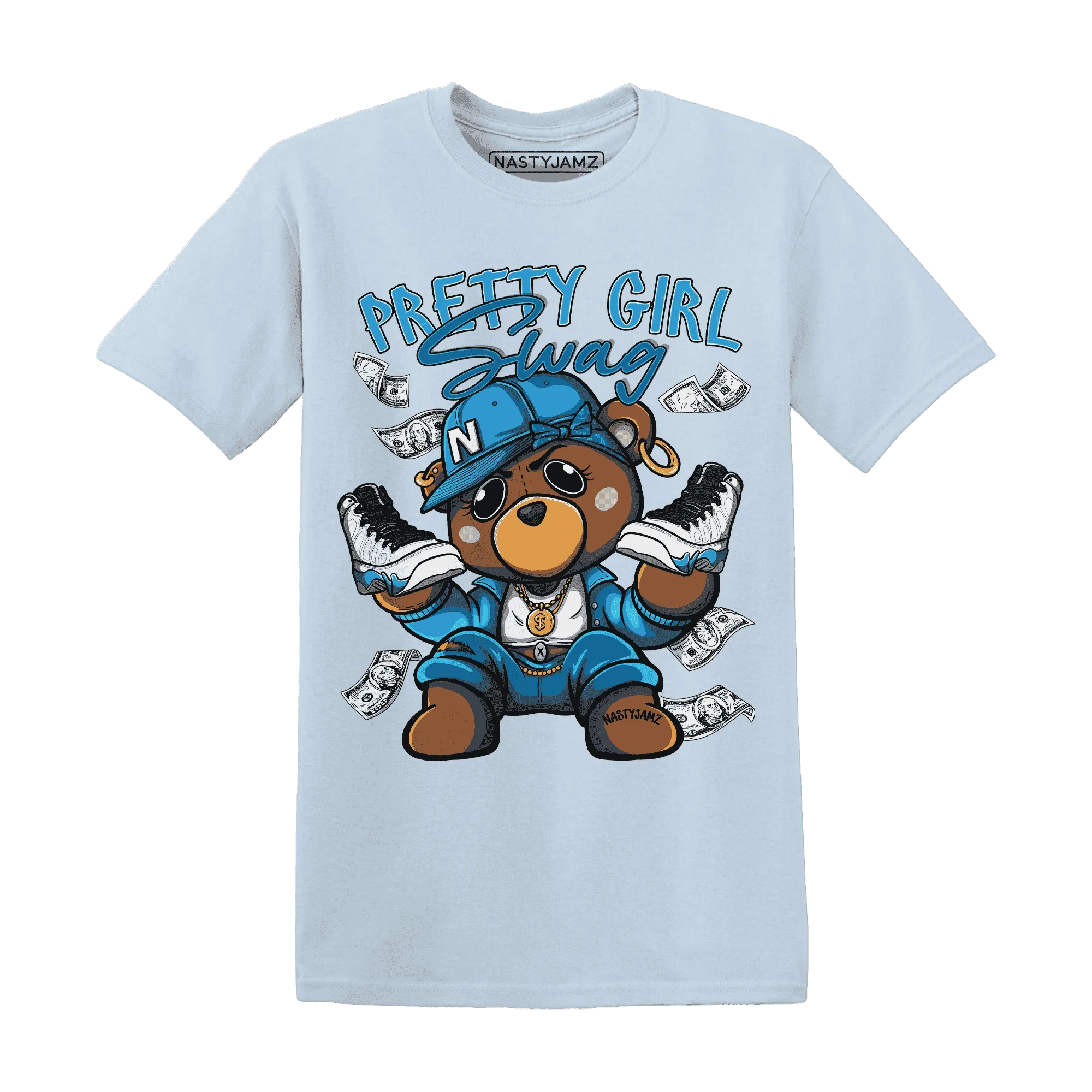 Powder-Blue-9s-T-Shirt-Match-Pretty-BERNIE