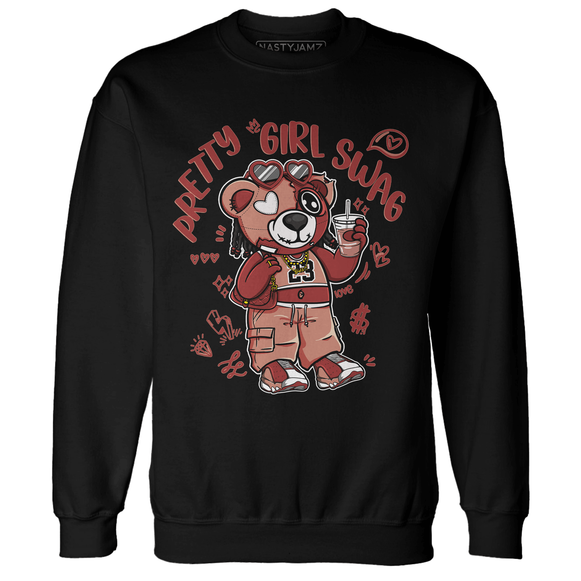 Dune Red 13s Sweatshirt Match Pretty Girl Swag BER - NastyJamz