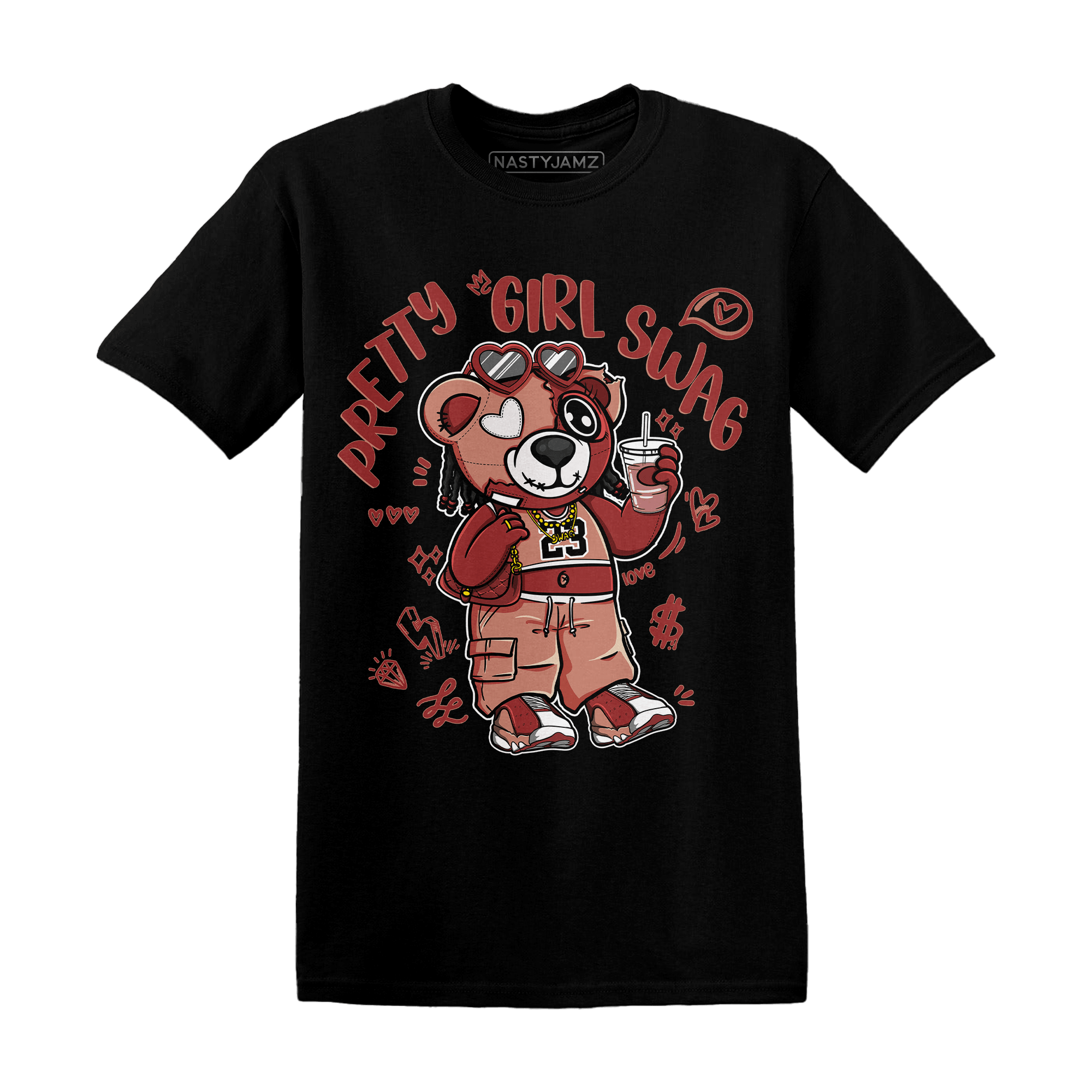 Dune Red 13s T Shirt Match Pretty Girl Swag BER - NastyJamz