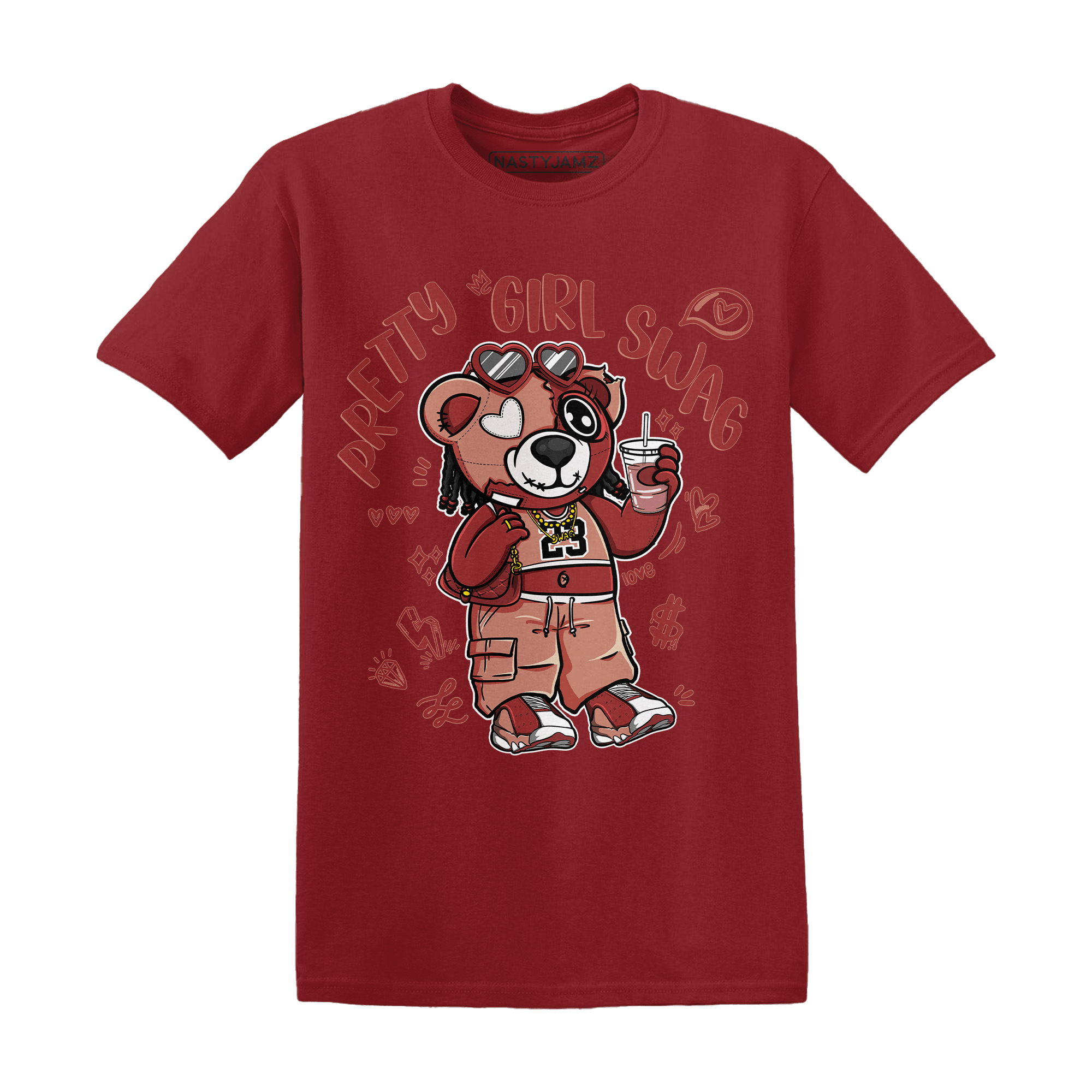 Dune Red 13s T Shirt Match Pretty Girl Swag BER - NastyJamz