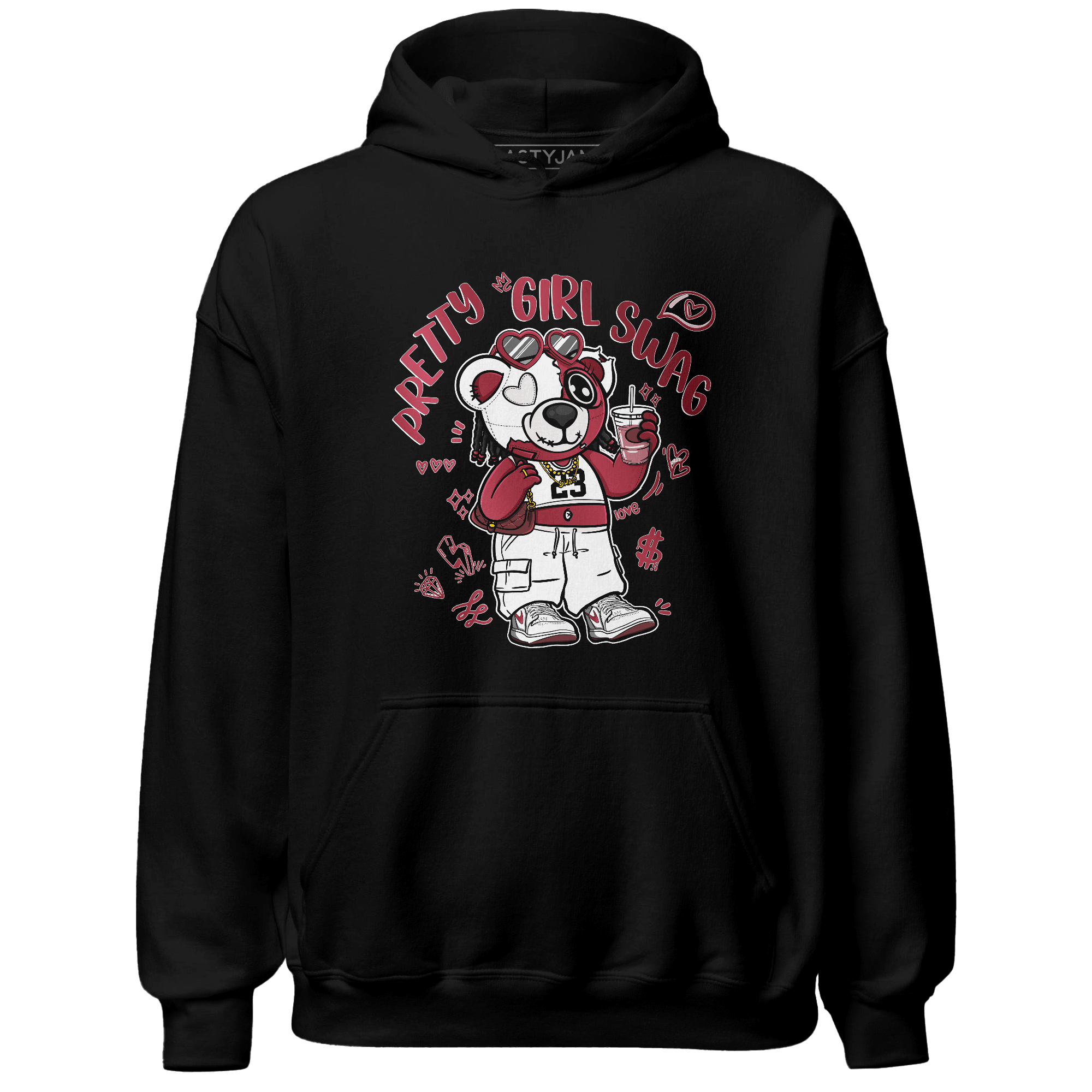 High 85 Metallic Burgundy 1s Hoodie Match Pretty Girl Swag BER - NastyJamz