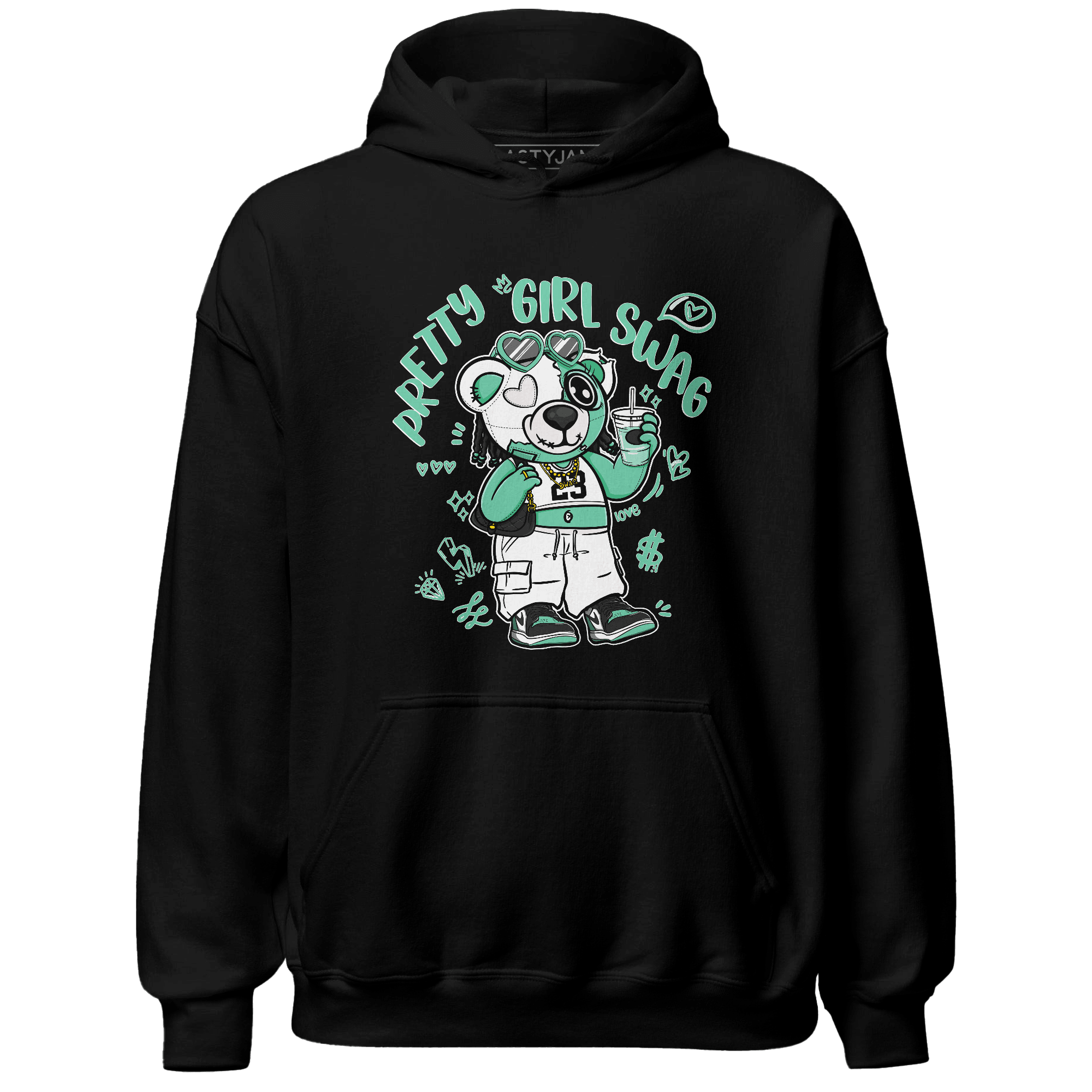 High OG Green Glow 1s Hoodie Match Pretty Girl Swag BER - NastyJamz
