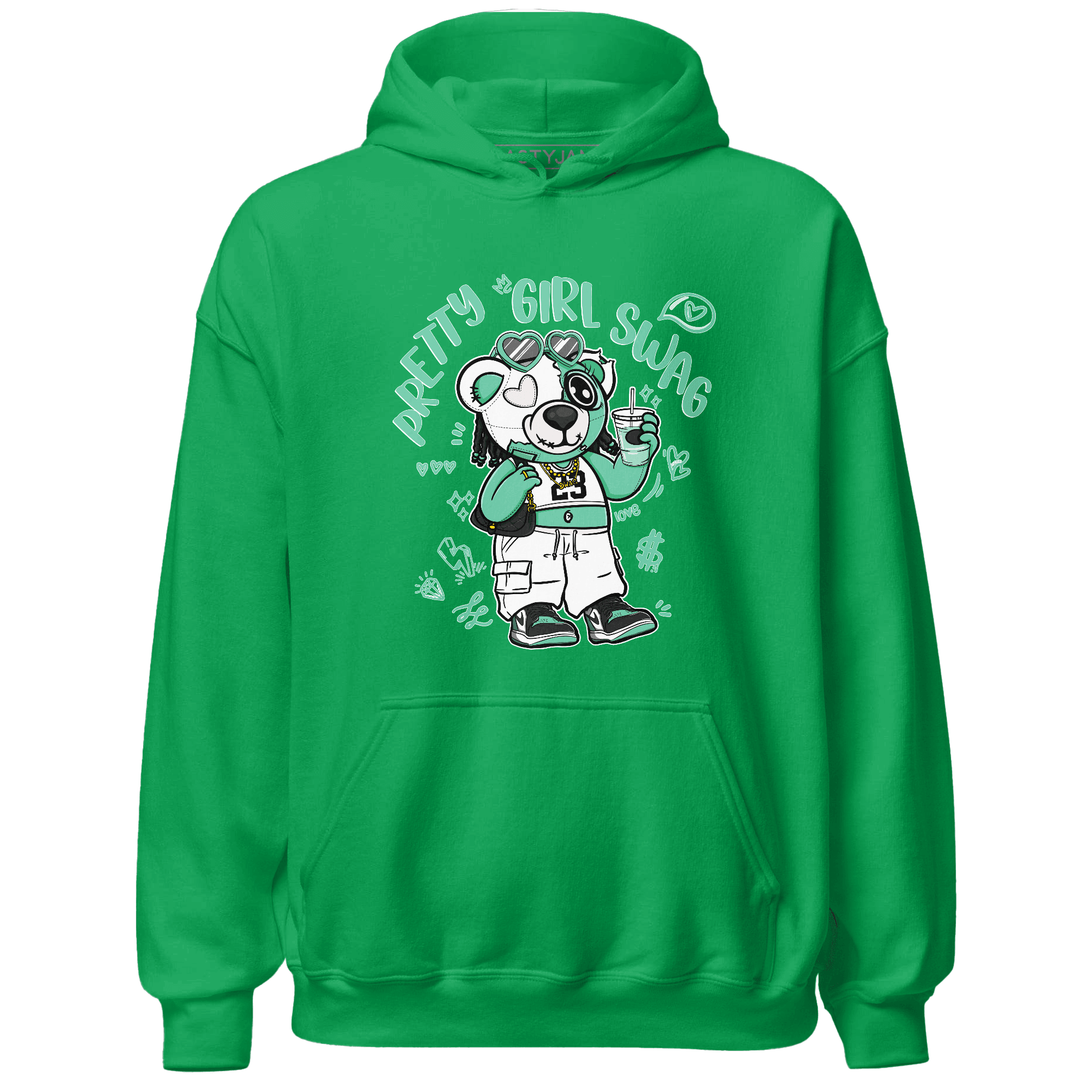High OG Green Glow 1s Hoodie Match Pretty Girl Swag BER - NastyJamz