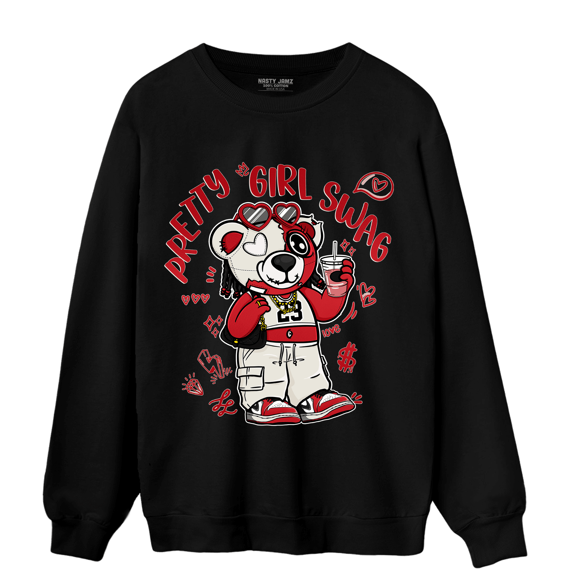 Low OG Trophy Room 1s Sweatshirt Match Pretty Girl Swag BER - NastyJamz